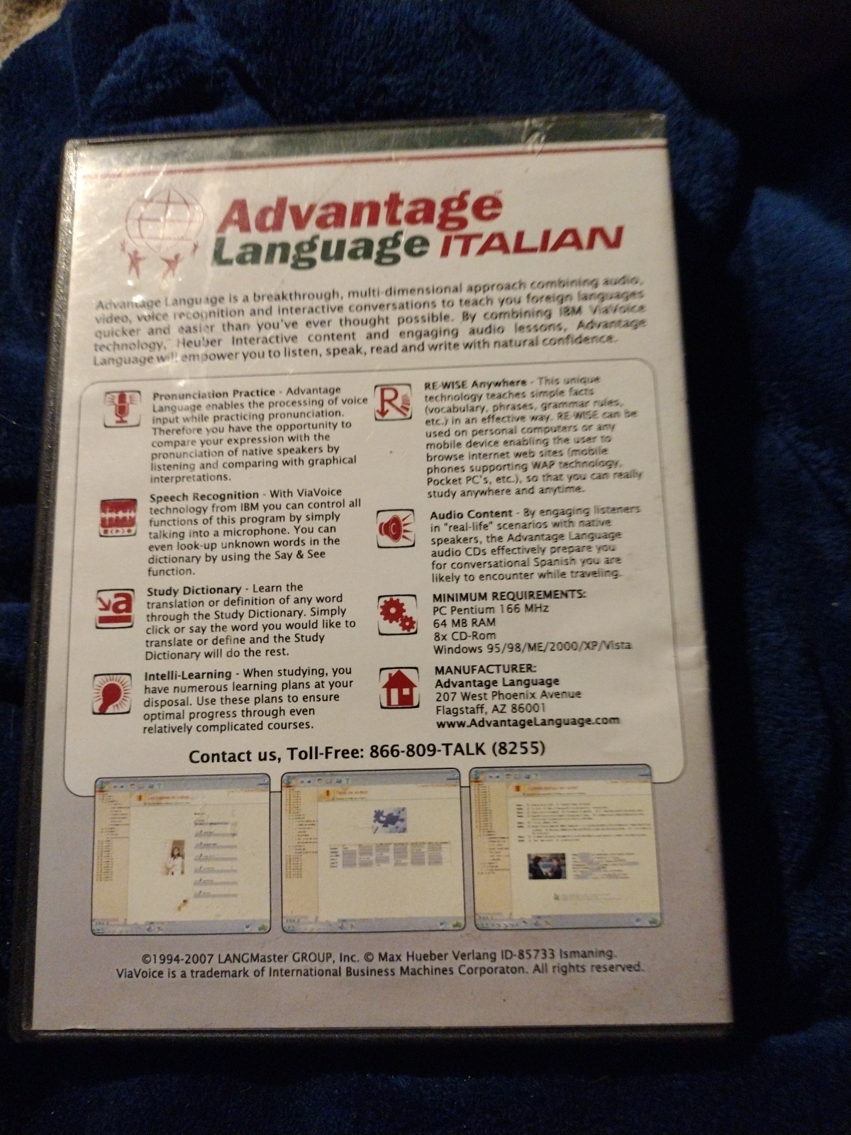 Advantage Language Italian Pc CD-ROM Software