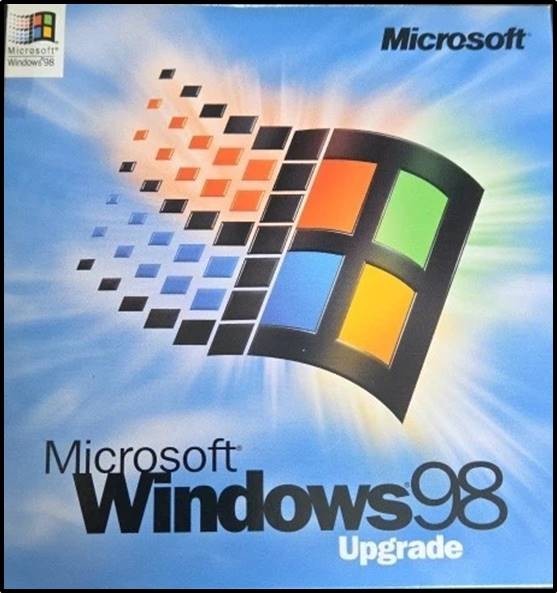 Microsoft Windows 98 Upgrade – AUTHENTIC SUPER-CLEAN CD-ROM…WITH PRODUCT KEY