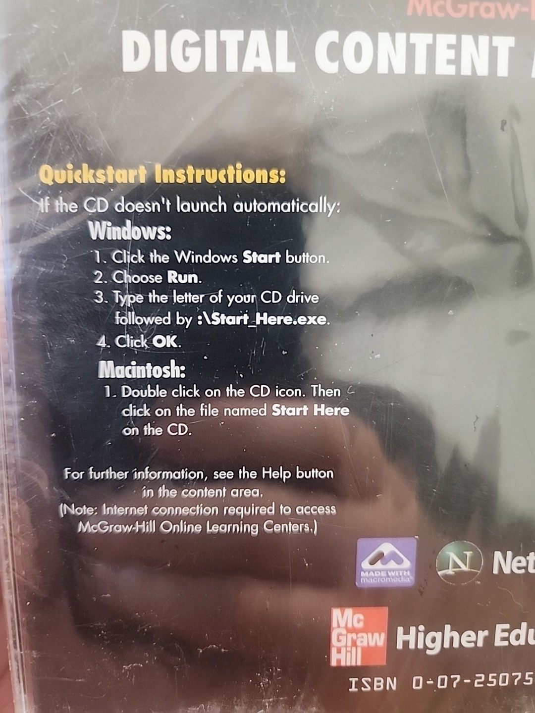 McGraw-Hill Digital Content Manager 2.0 Anatomy & Physiology 7th Edition CD-ROM