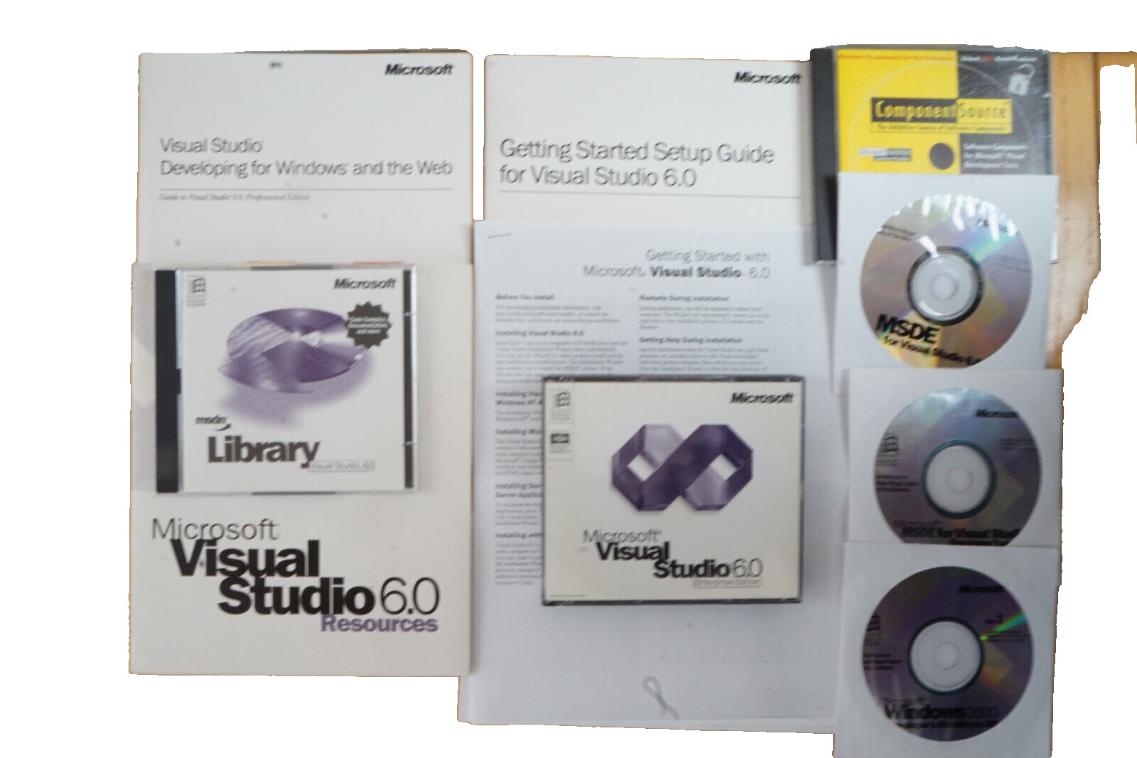 Microsoft Visual Studio Enterprise 6.0 6 Windows 7 8 10 11 Retail 9 CD’s w/ KEY