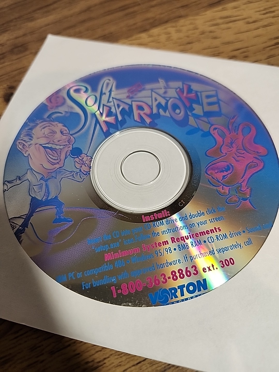 Vtg Vorton Soft Karaoke Cd Rom