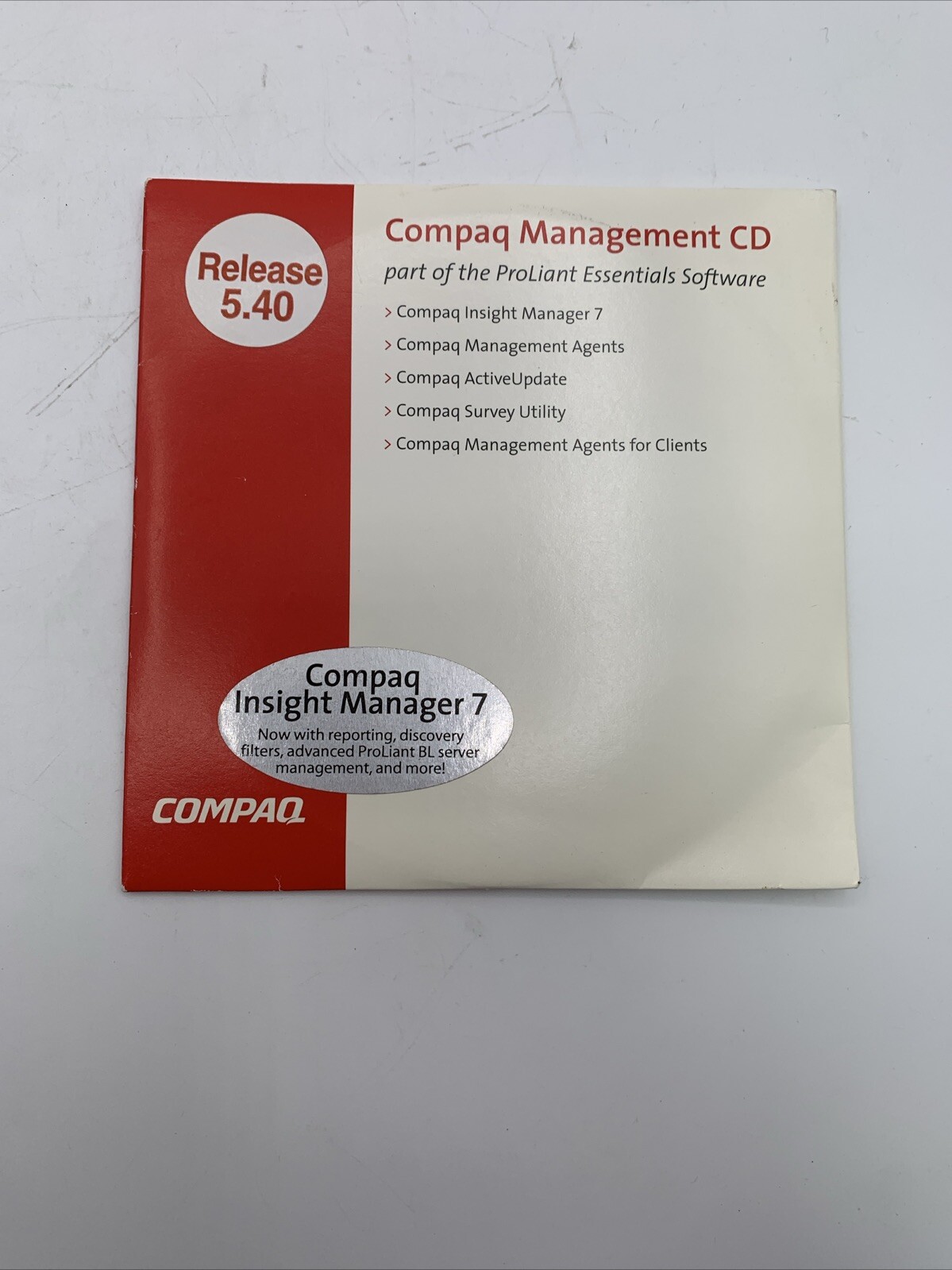 Lot Of 8 Compaq Veritas Computer Associates Storage Utility Software See Pics
