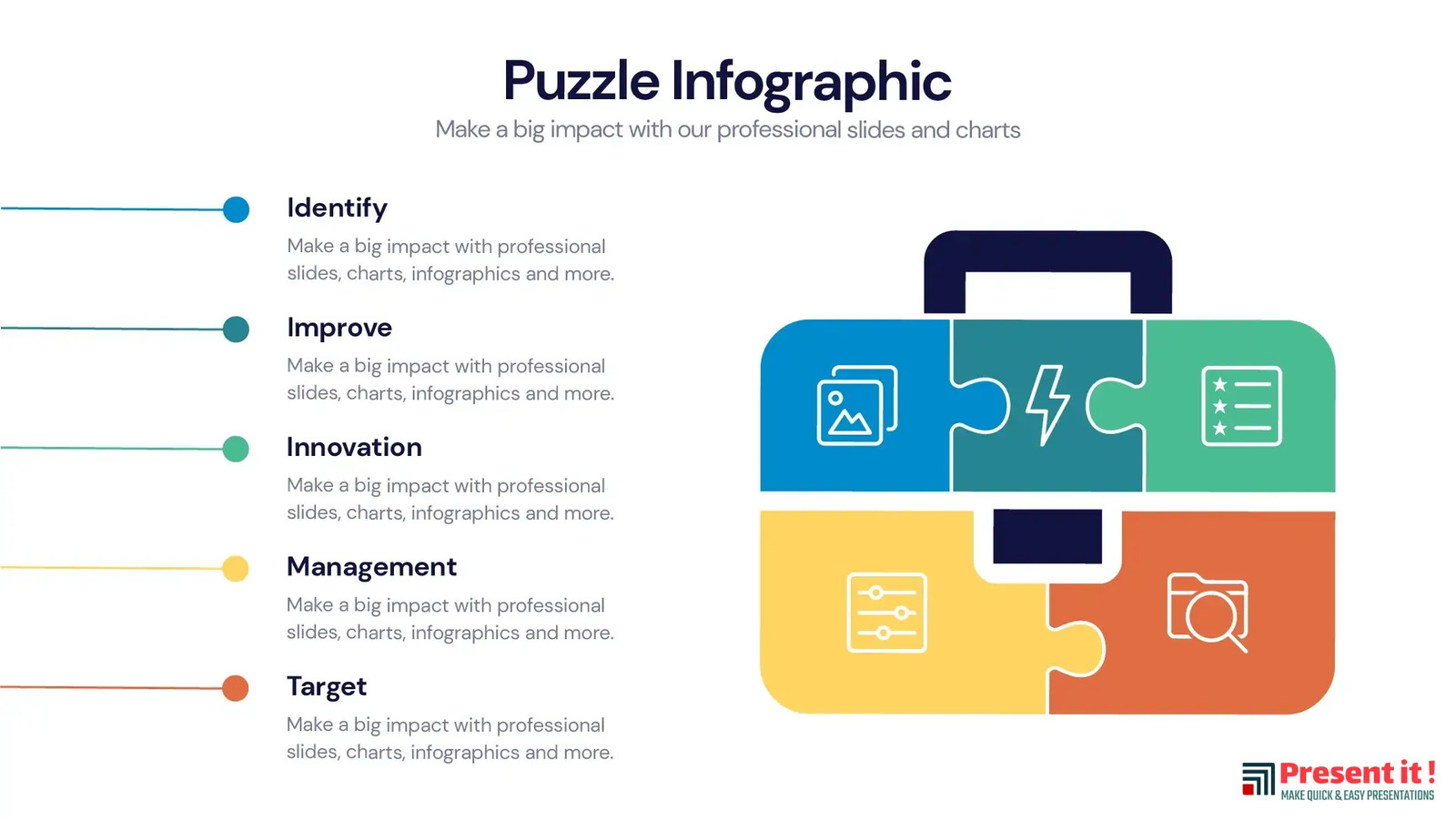 Puzzle Infographic Templates & Slides