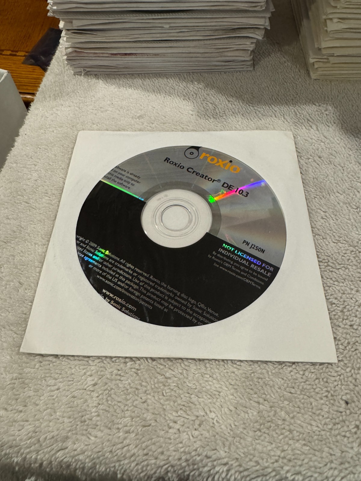 Roxio Creator DE 10.3 Installation Software CD – VERY GOOD CONDITION!!!