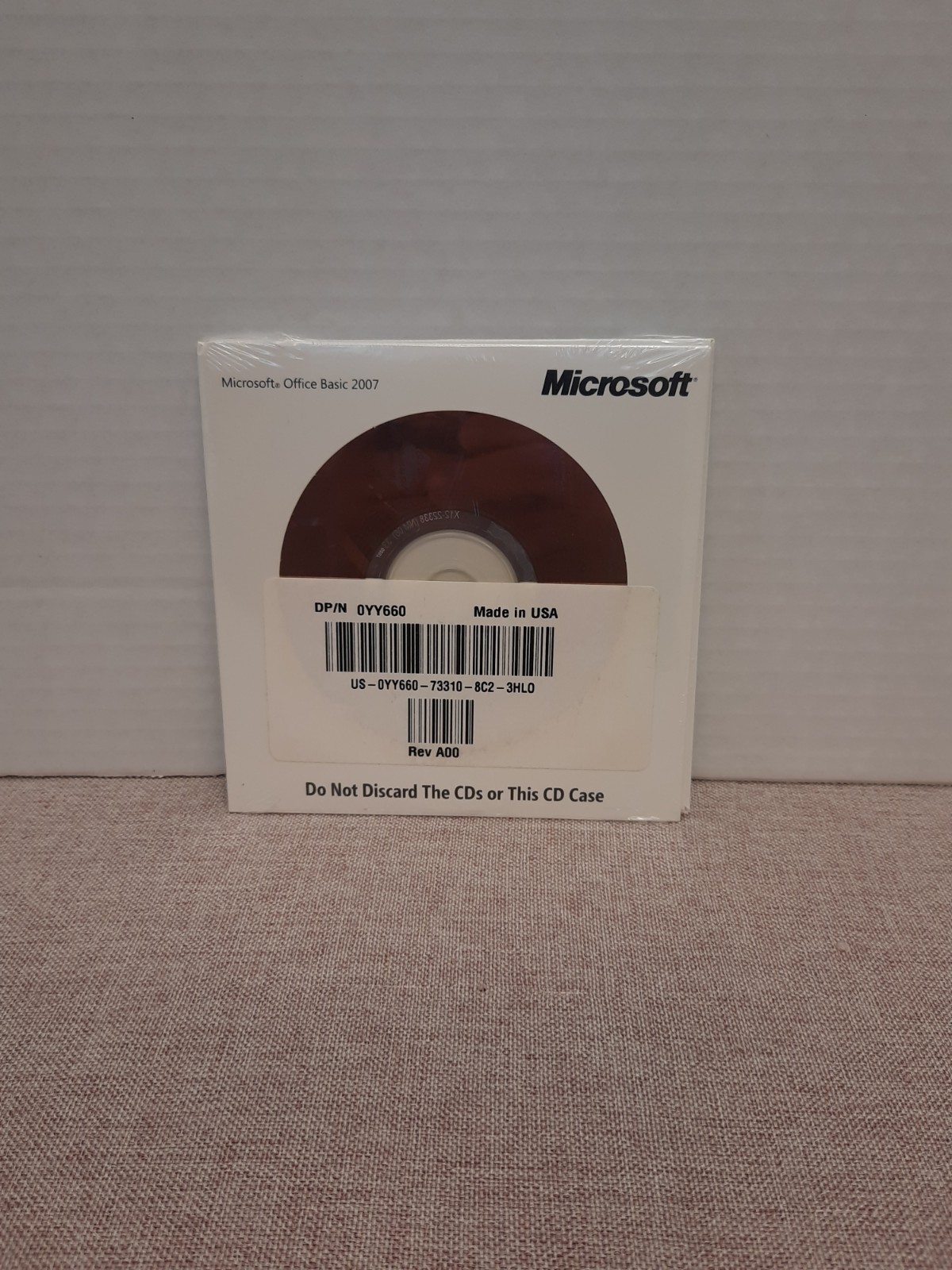 Microsoft Office Basic 2007 Full Version Dell 0YY660 W/ Product Key