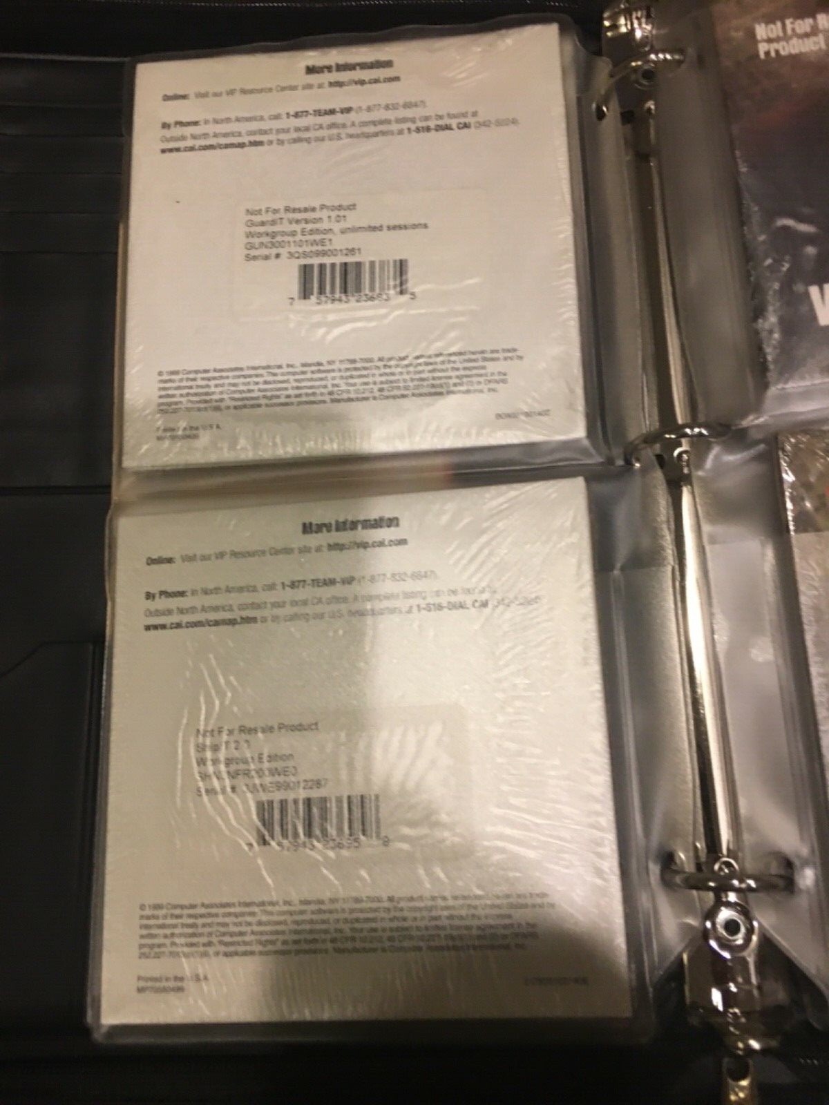NEW Computer Associates NFR. Lots of CDs with serial numbers. Extremely useful.