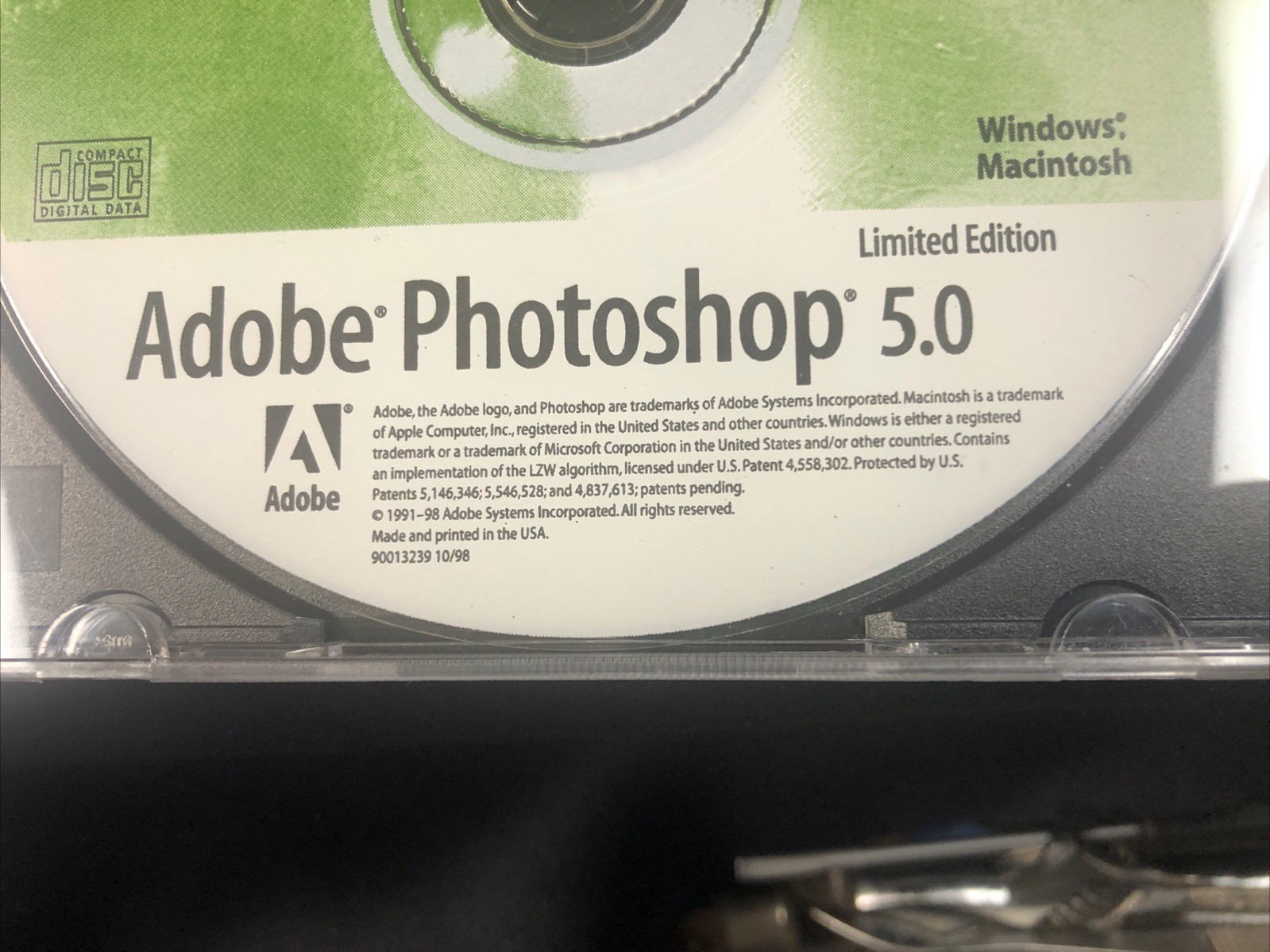 Ad-obe Photoshop 5.0 LE Limited Edition CD For Windows & Mac With Serial #/Case