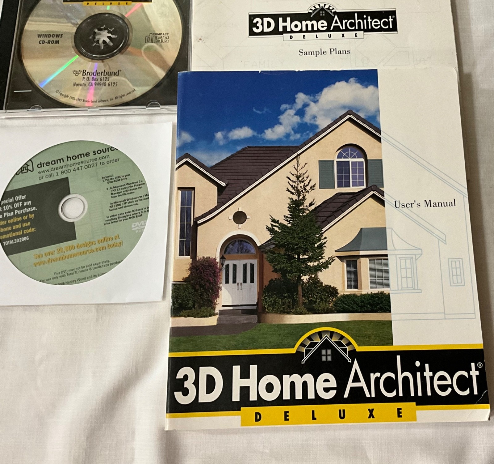 Several Home &Landscape CD’s Broderbund 3D Home Architect Deluxe Total 3D Design