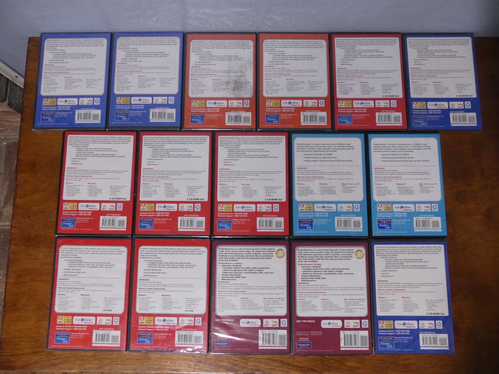 Lot of 16 Pearson Prentice Hall Student Express CD-ROM Set 2008 2010 New Sealed
