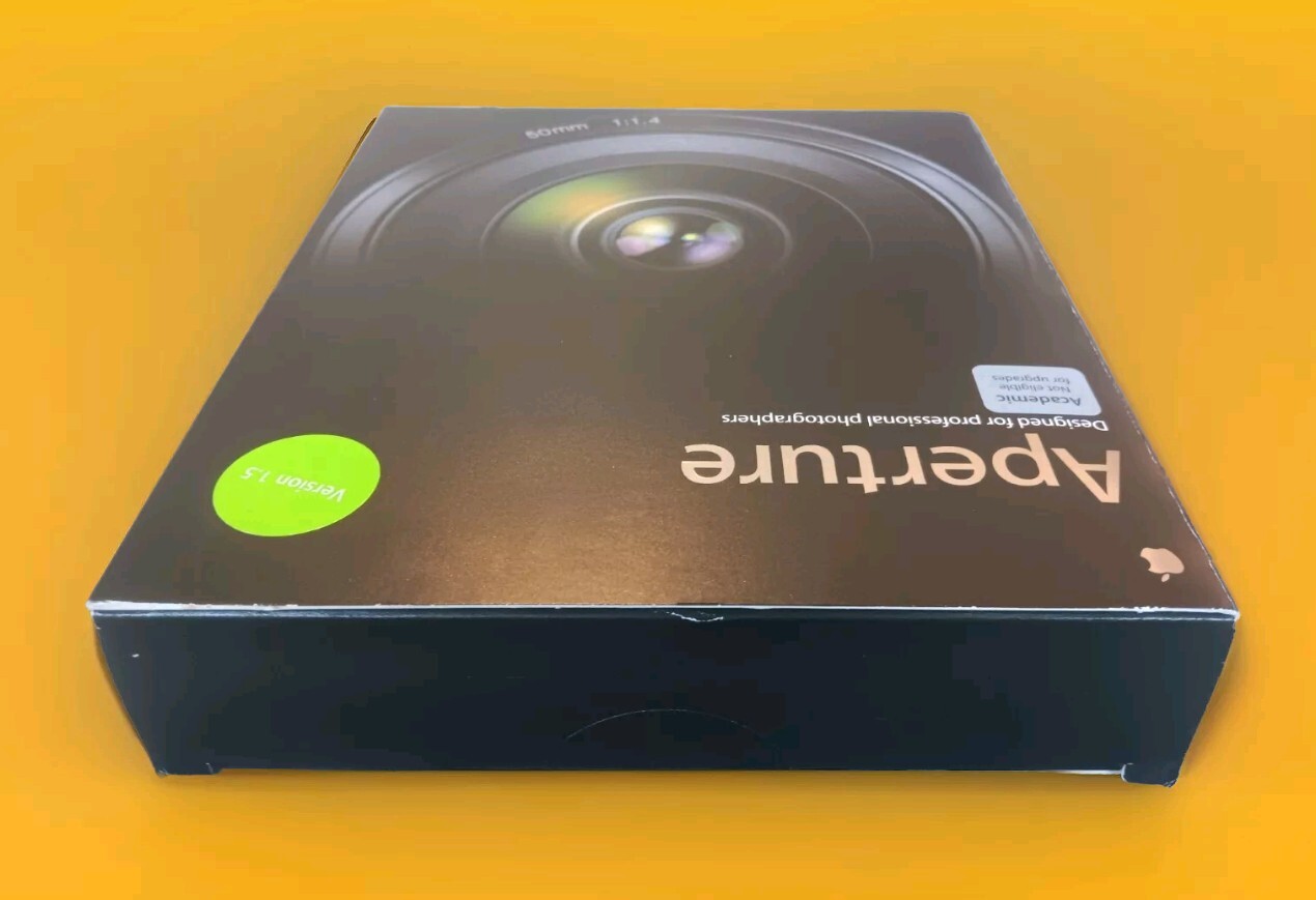 Apple Aperture Version 1.5 Academic Software MA716Z/A 2006 NIB