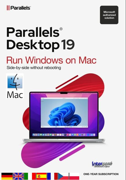 Parallels Desktop 19 Standard für Mac Vollversion 1 Jahr DE / ML Download NEU