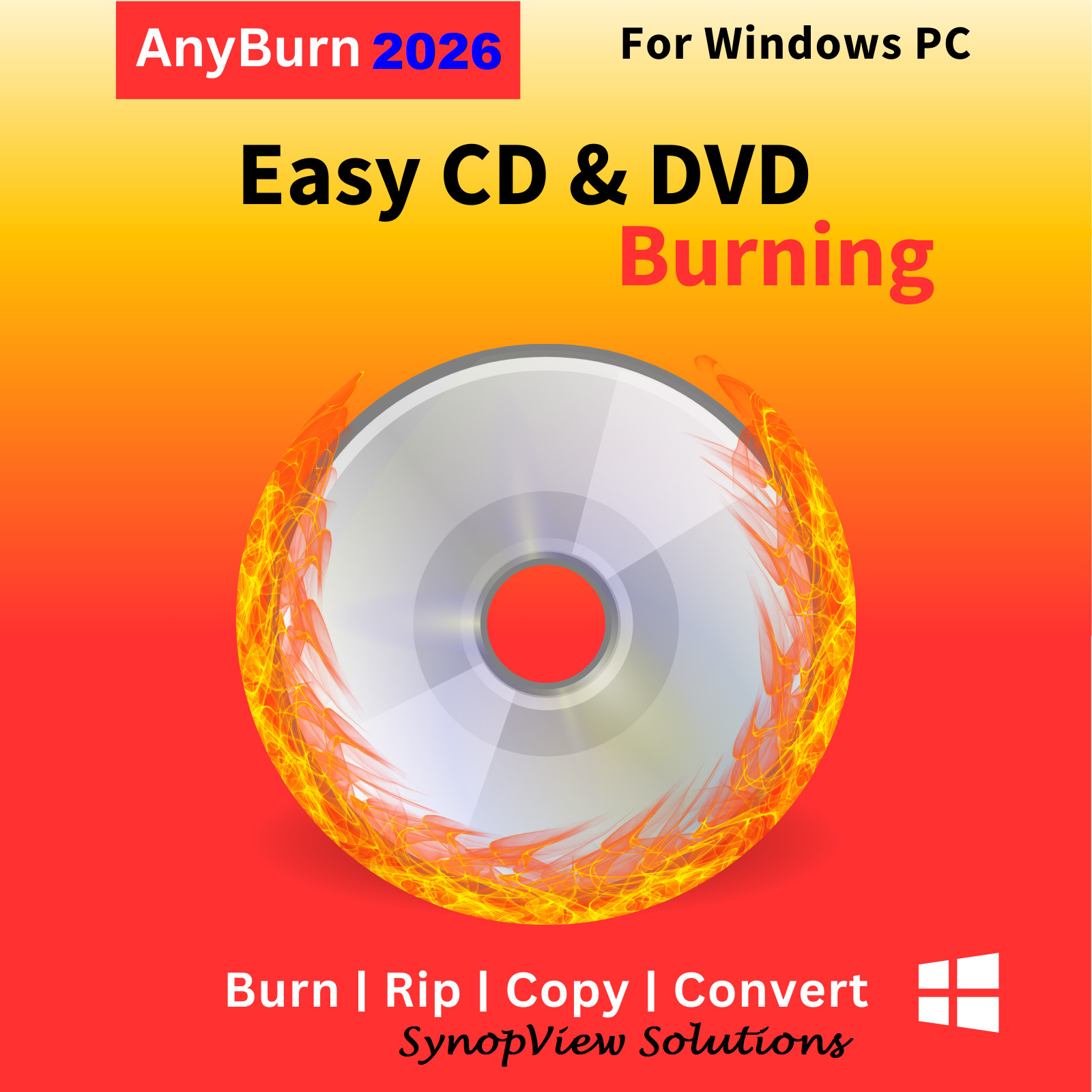 Easy CD DVD Blu-ray Burning Software Iso Writing for Windows 2026
