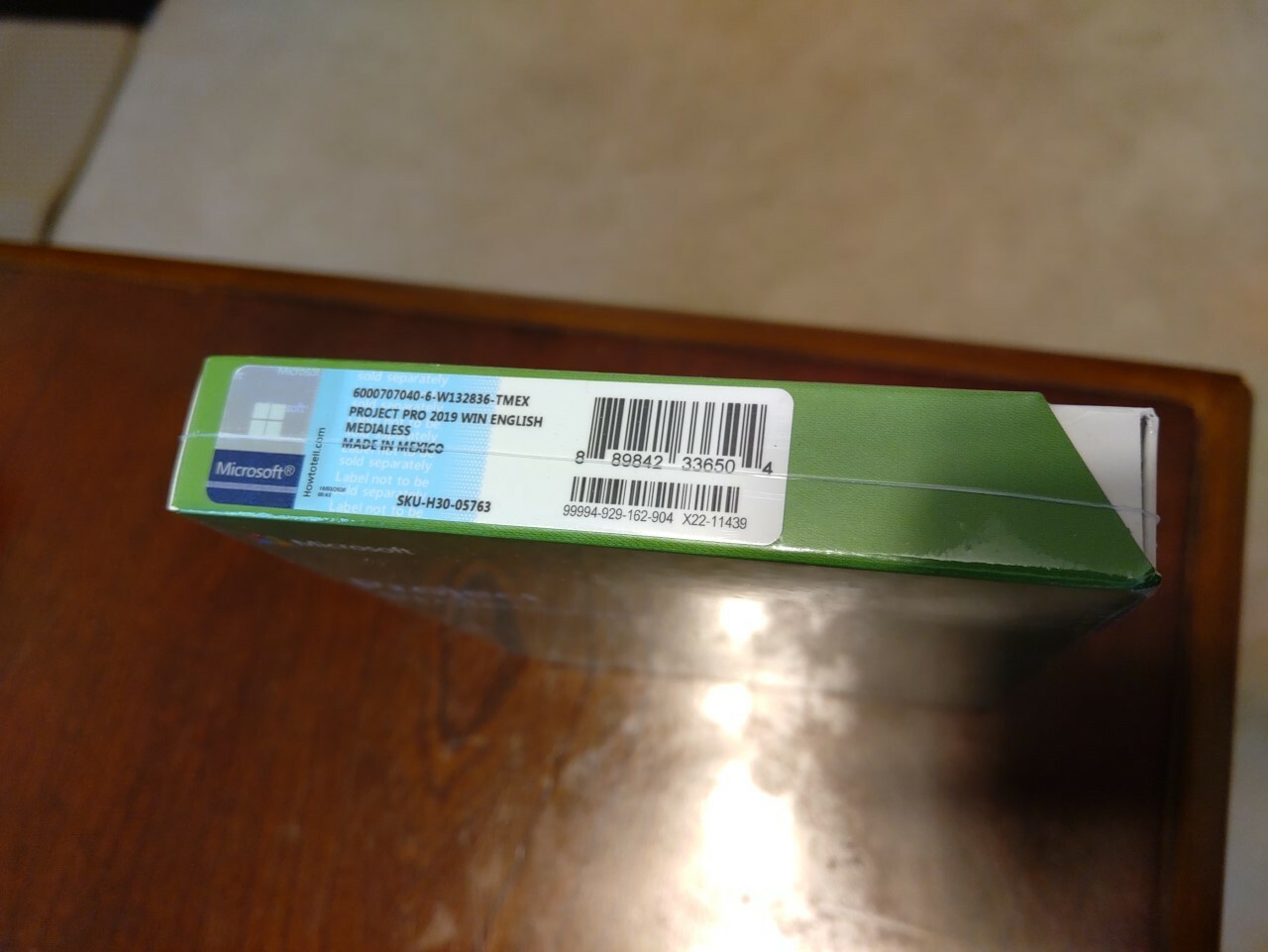 Microsoft Project Professional 2019, Windows, SKU H30-05763, Product Key Card