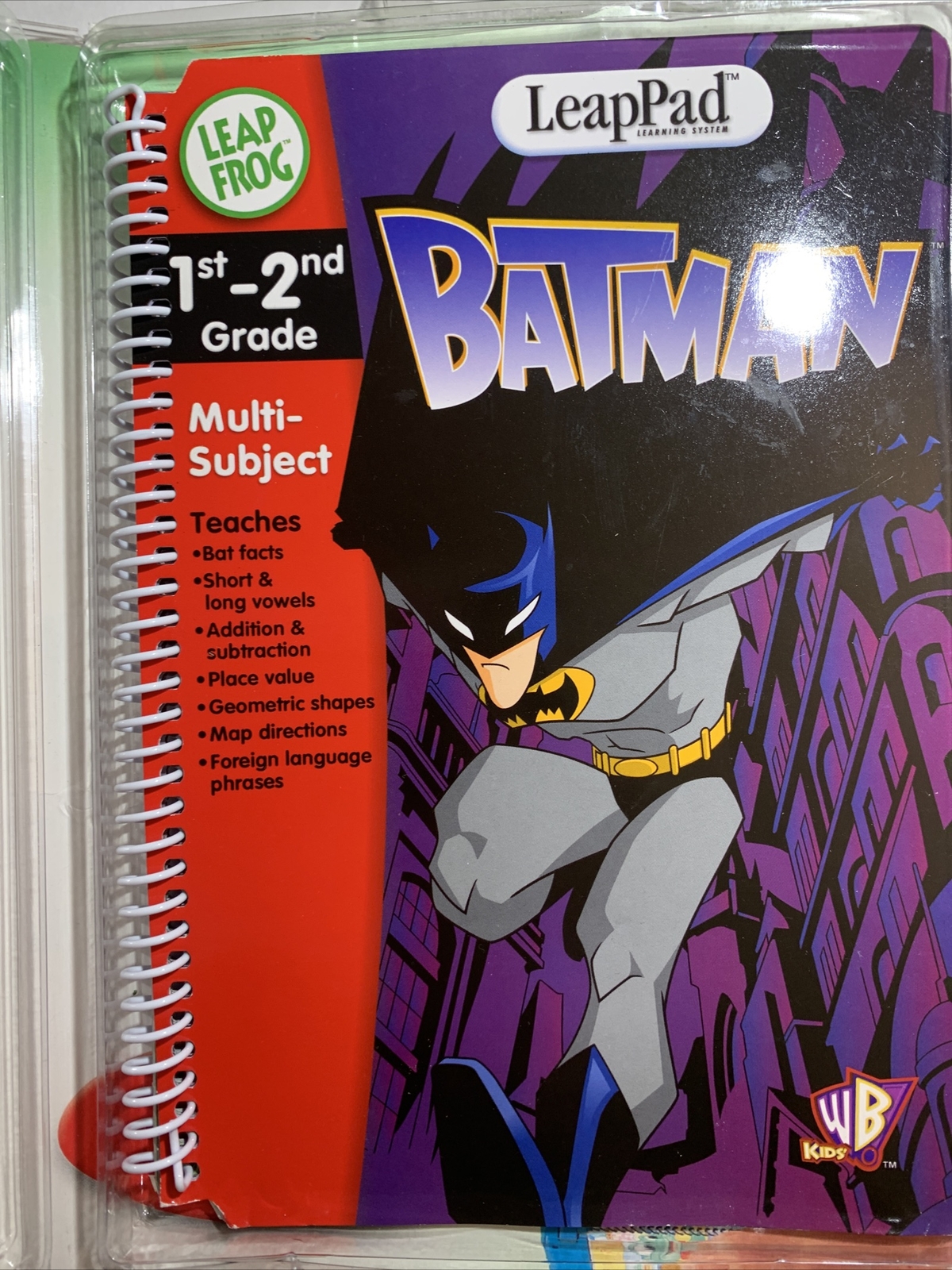 Leap Frog-The Batman 1st to 2nd grade￼ Book And Cartridge W/case