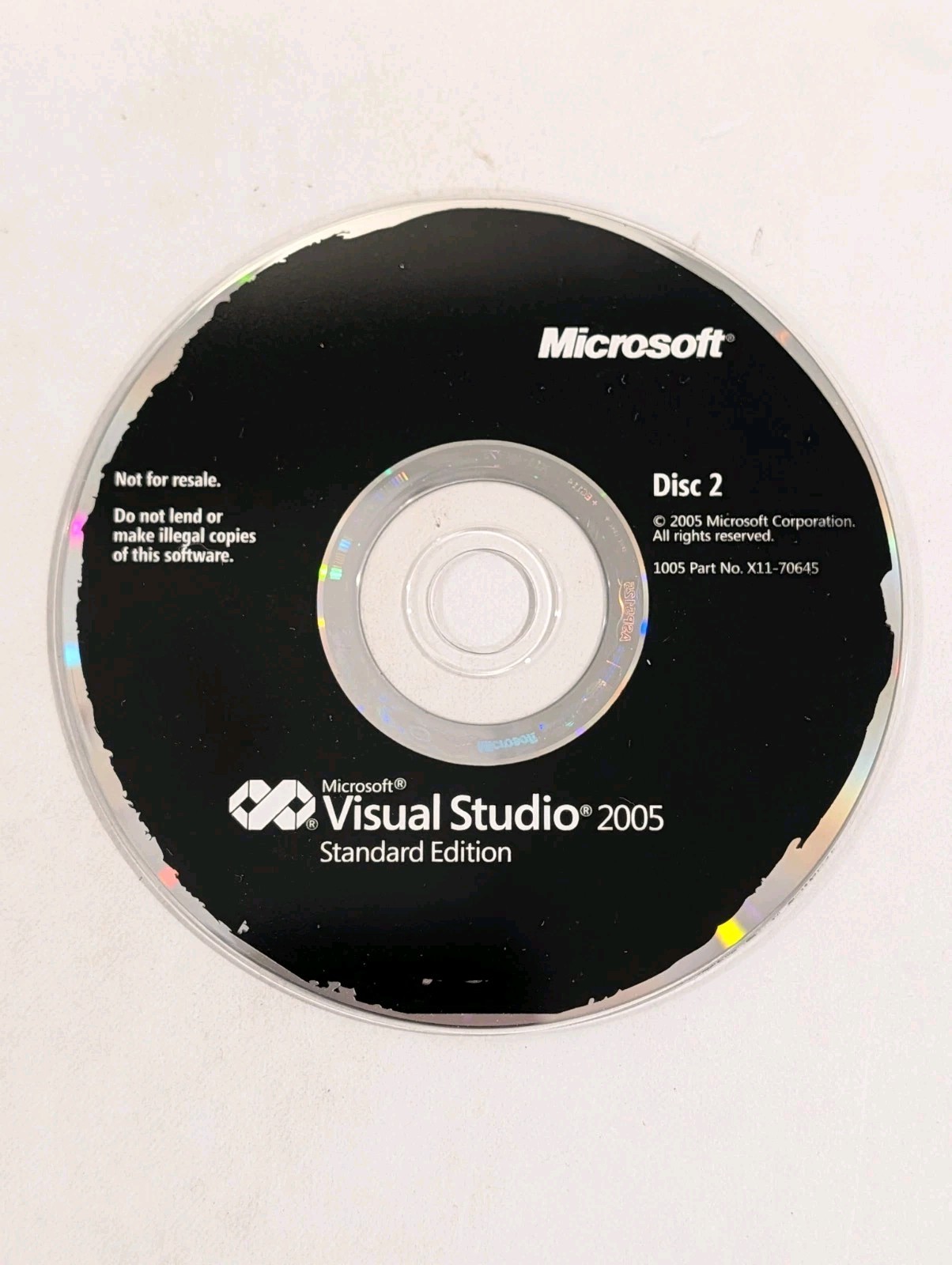 Microsoft Visual Studio 2005 Standard Edition CD | 2 Discs | Discs Only, No Key