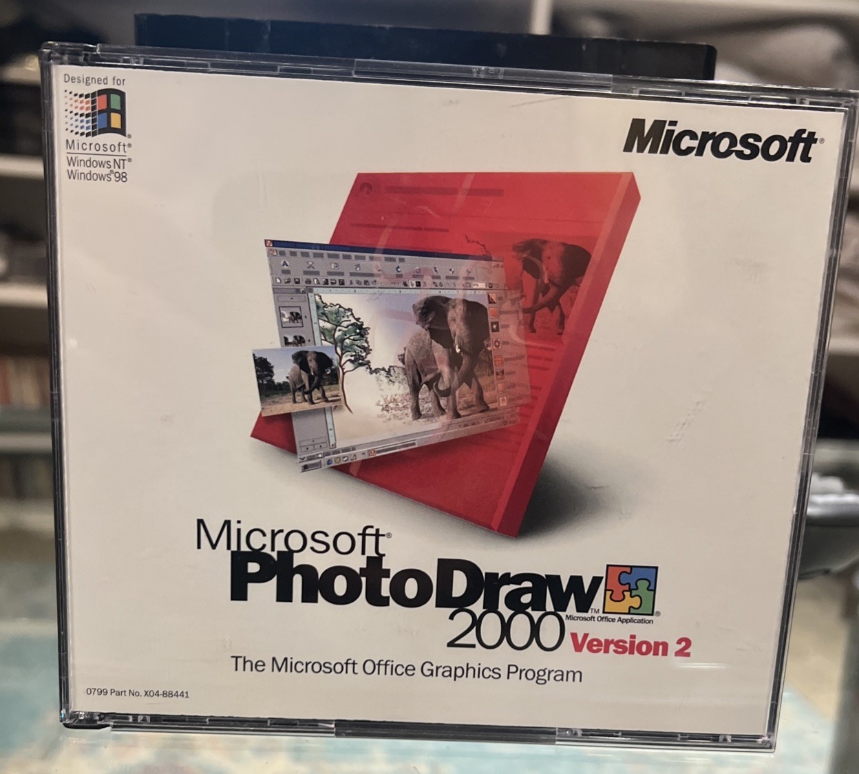 Microsoft PhotoDraw 2000 Version 2 , 3 disc set with Key in original case