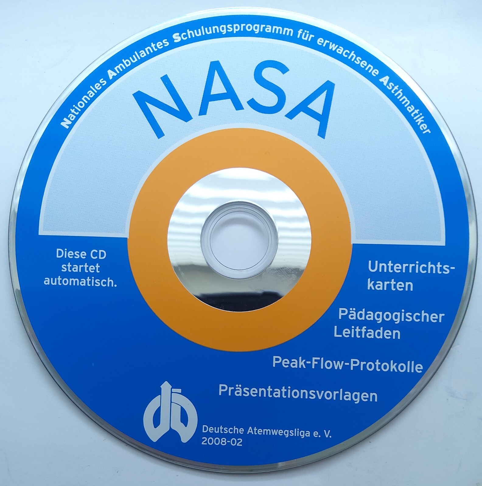COBRA / NASA Patientenschulung Programme Deutsche Atemwegsliga e.V. auf CD + TOP