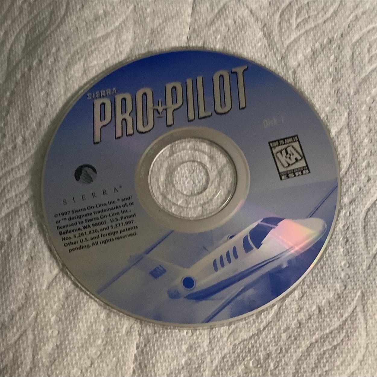 Sierra Pro Pilot Flight Simulation CD PC Software Disc 1