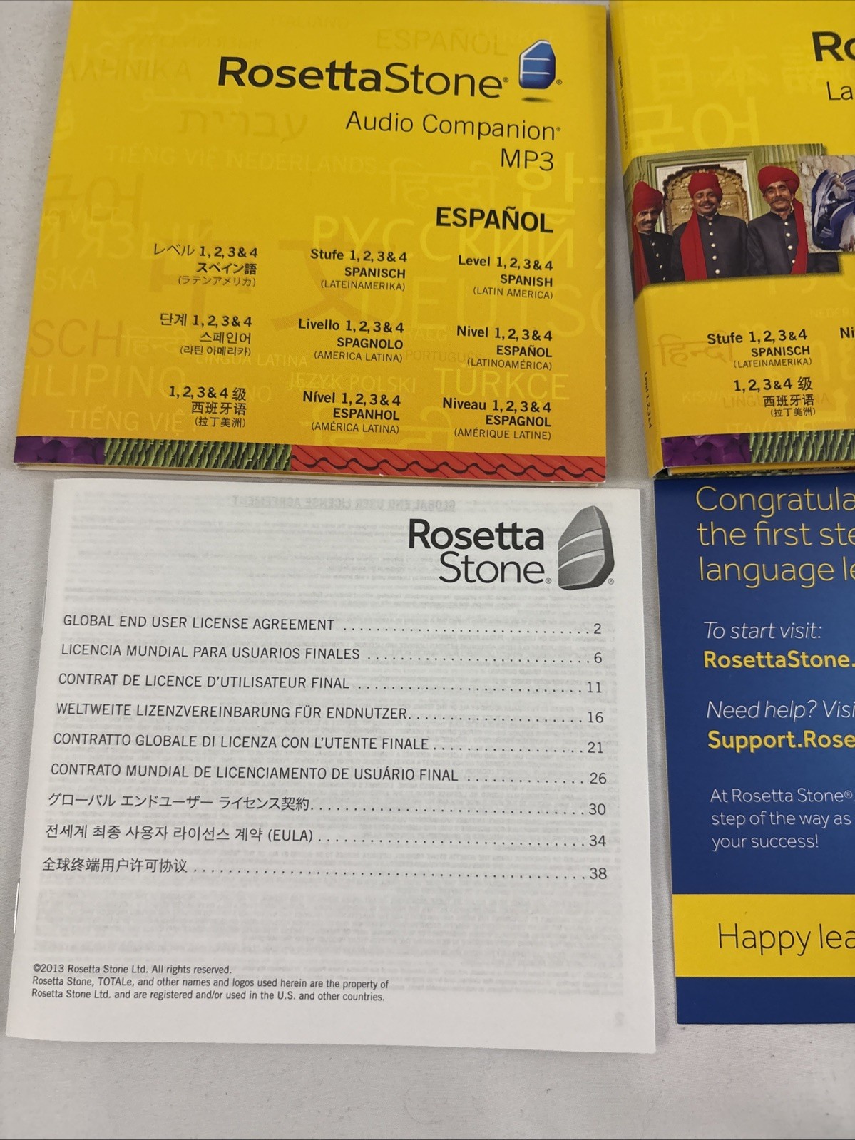 ROSETTA STONE Complete ESPAÑOL Spanish Version 4 Level 1, 2, 3 4 new in Open Box