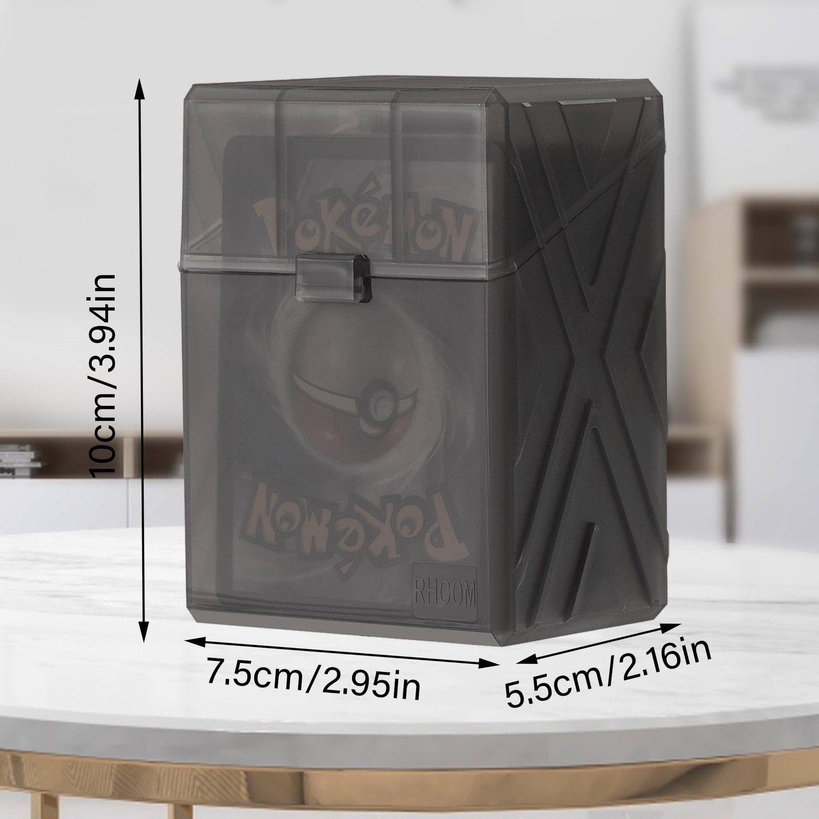 RHCOM Trading Card Case Kit: 6 Deck Boxes for 2200+ TCG MTG Sports Cards