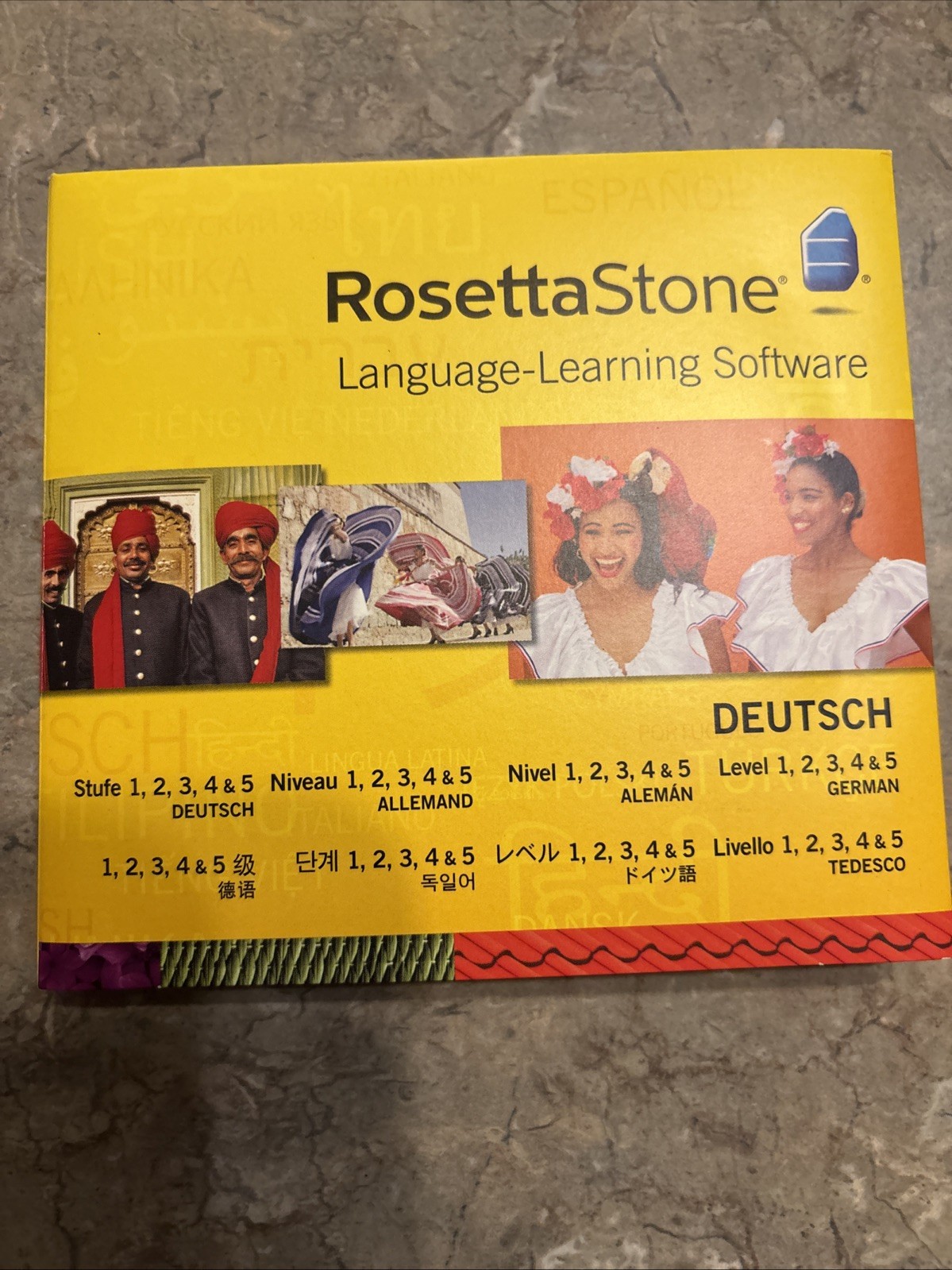 Rosetta Stone Deutsch Totale German Language Course Levels 1-5, MP3 Headphones