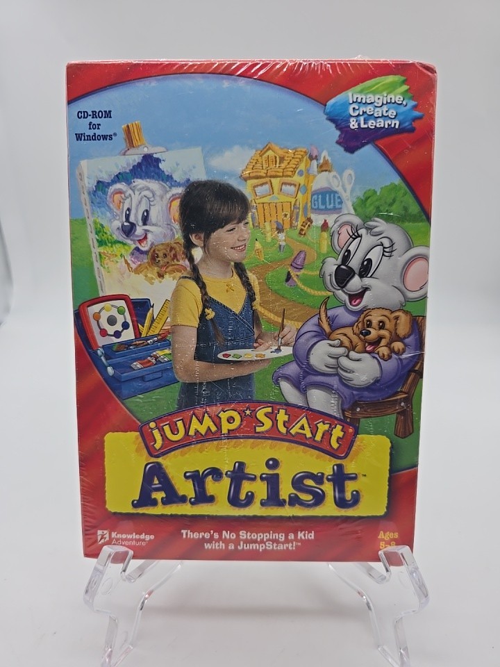 JumpStart Artist Pc New XP Arts Crafts Famous Art Long Box New Like Sega Rare