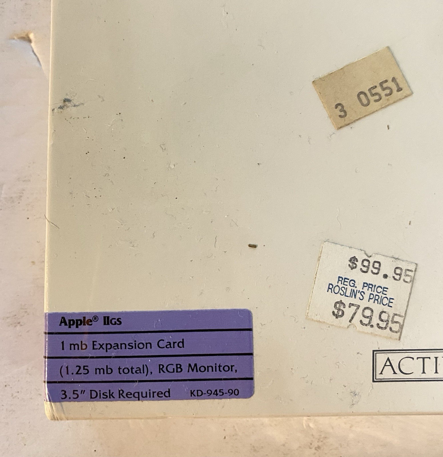 Vintage PAINTWORKS GOLD FACTORY SEALED Apple IIgs 2.5” 1mb 1988 Activision