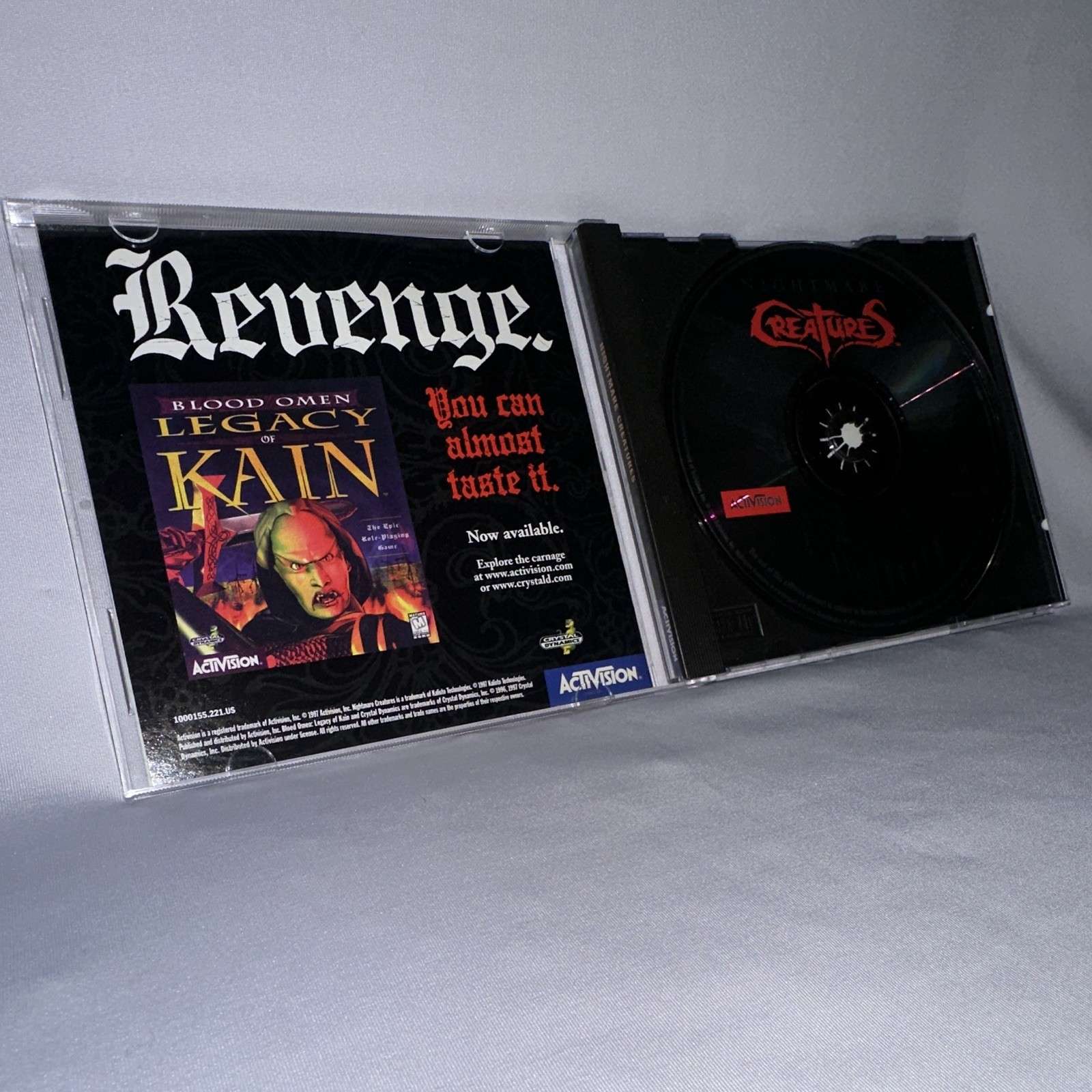 Activision Nightmare Creatures PC Game CD-ROM for Windows 95