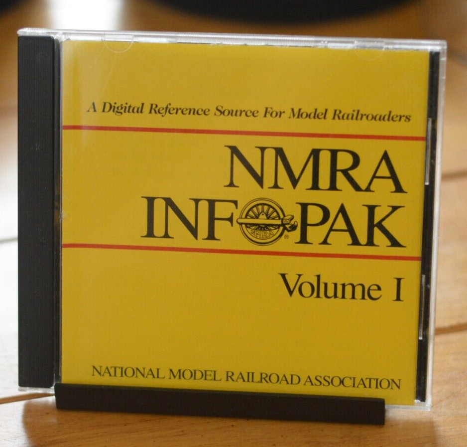 NMRA INFOPAK CD-ROM “REFERENCE SOURCE FOR MODEL RAILROADERS” WINDOWS/MAC [135]