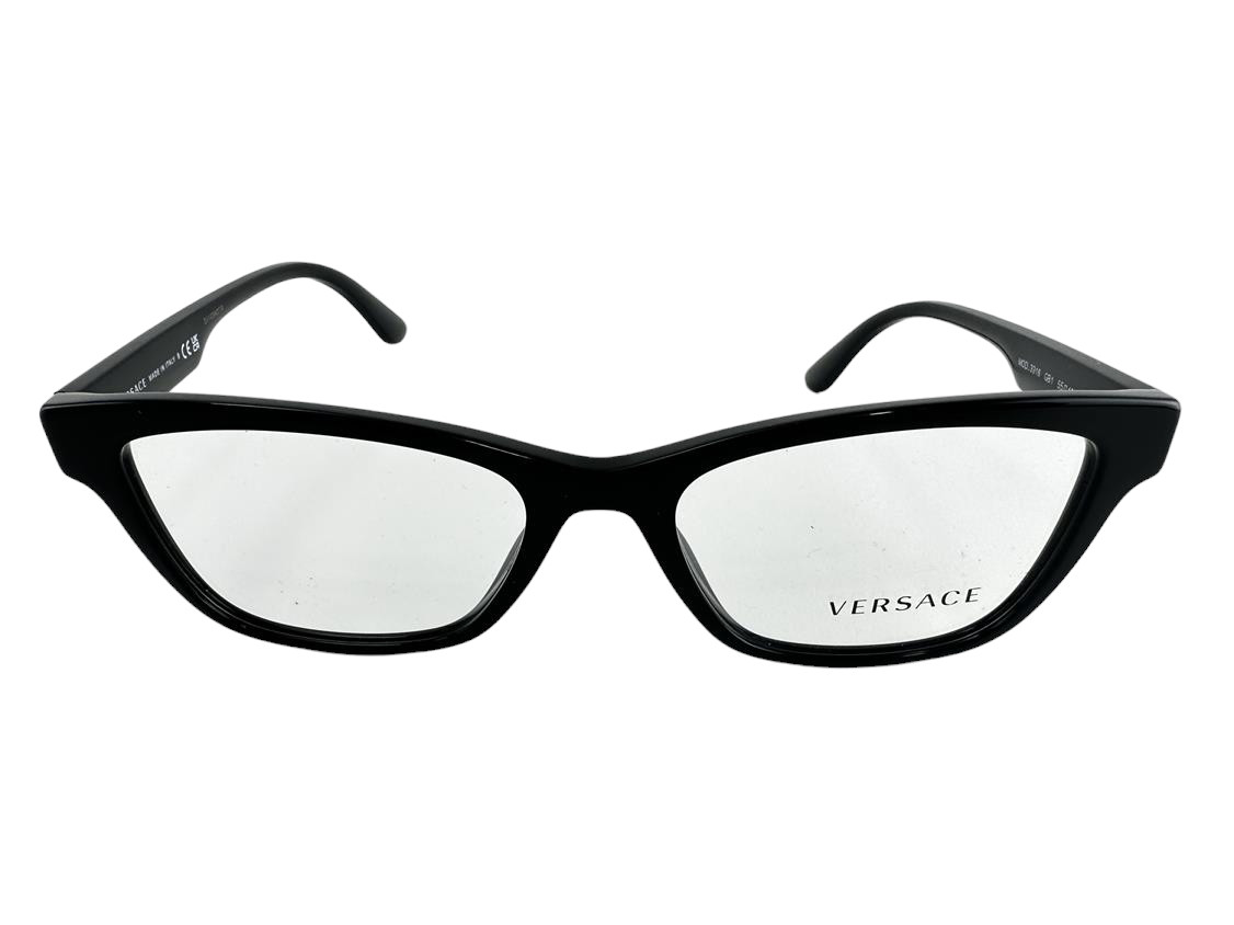 Versace NEW Black Pillow Womens Fashion Frames 55-18-145 Eyeglasses VE3316