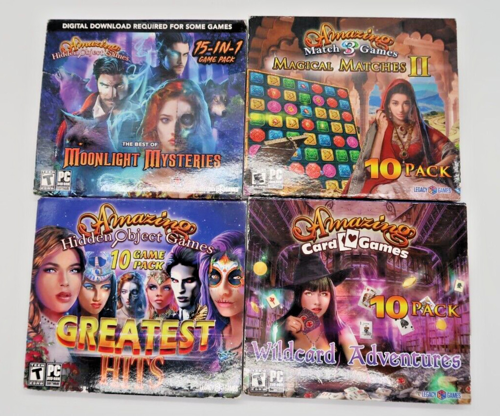 Legacy Game – 4 Game – Wildcard -Greatest Hits – Magical Match – Moonlight Myst.