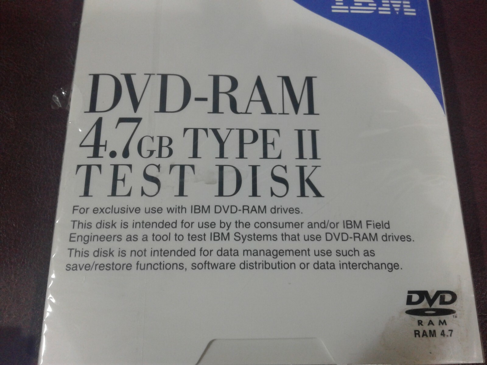 Lot of 3 IBM – 1 NEW Test Disk, 1 NEW Cleaning Cartridge, 1 USED Diagnostic Disk