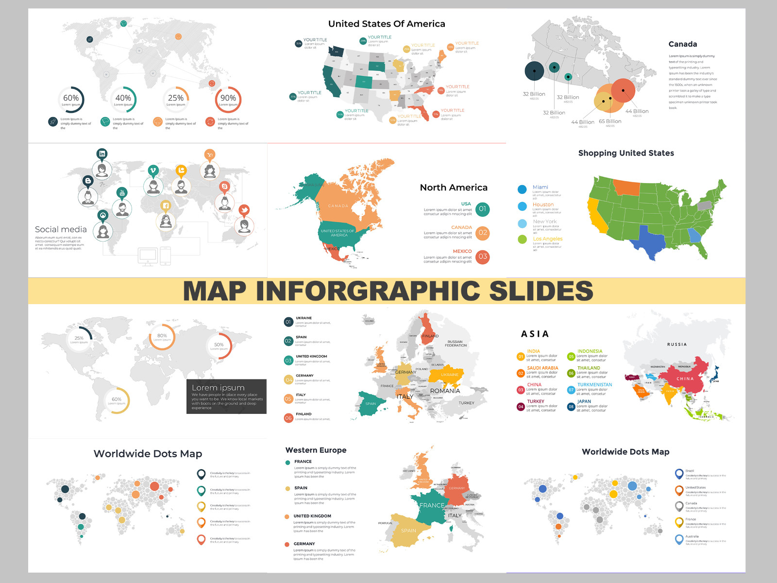 350+ PowerPoint Infographic slides with fast delivery