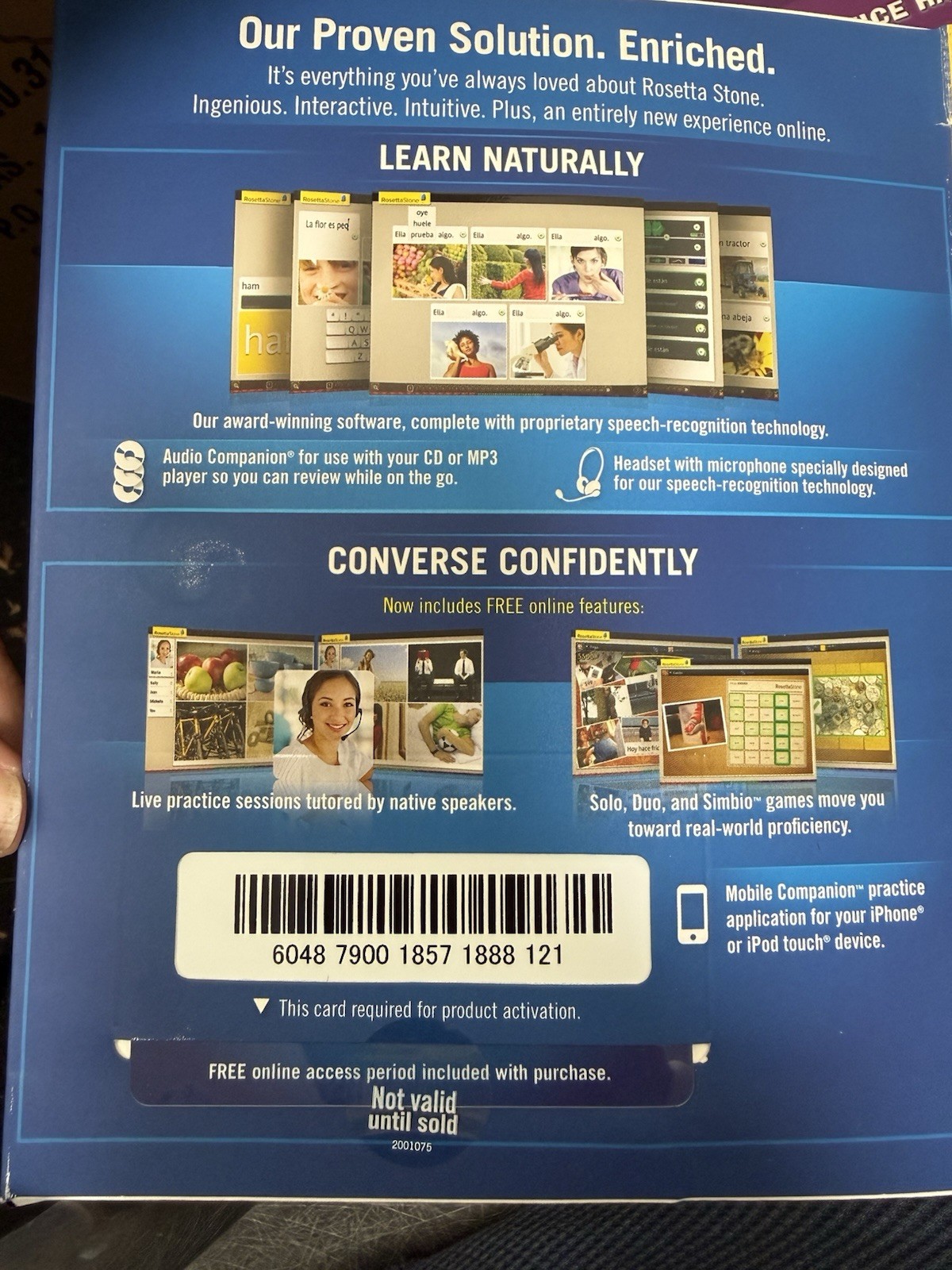 Rosetta Stone Spanish Latin America Levels 1–5 Disc Set w Headset (new) Box