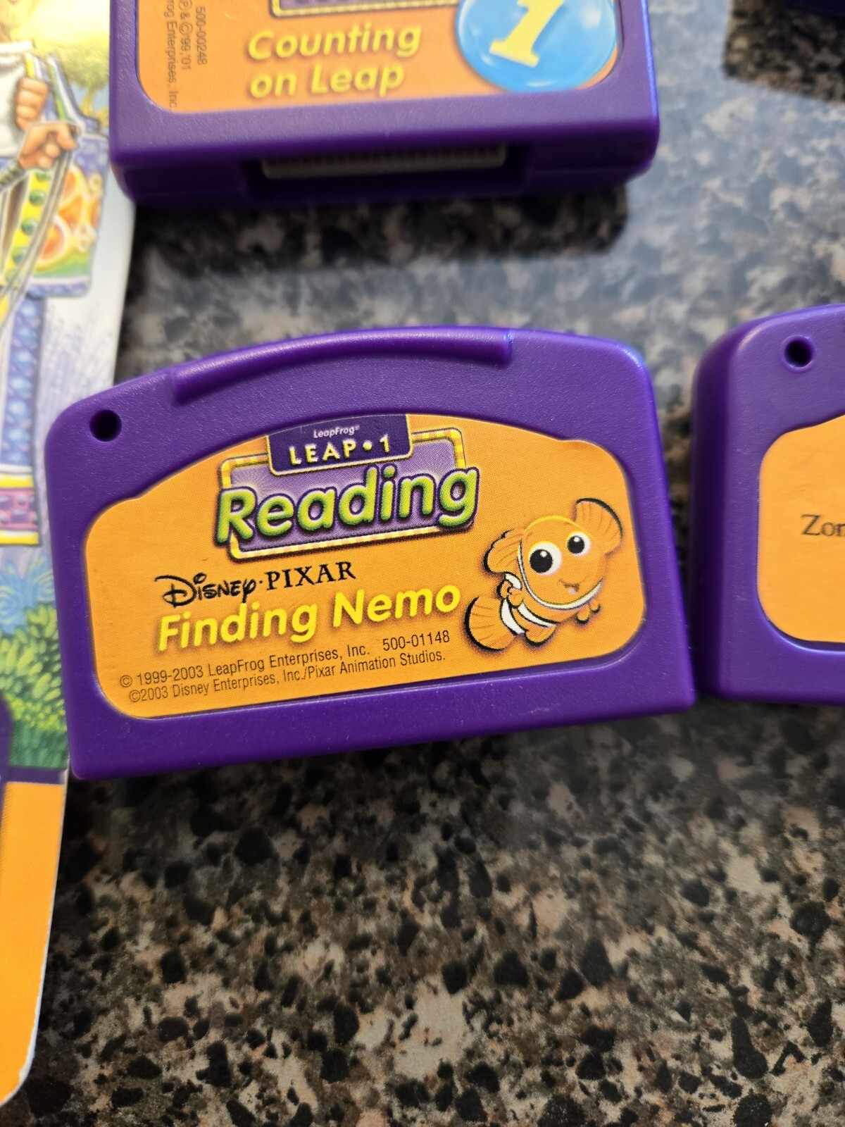 Leapfrog Leap Pad Lot 1 Book 5 Cartridges