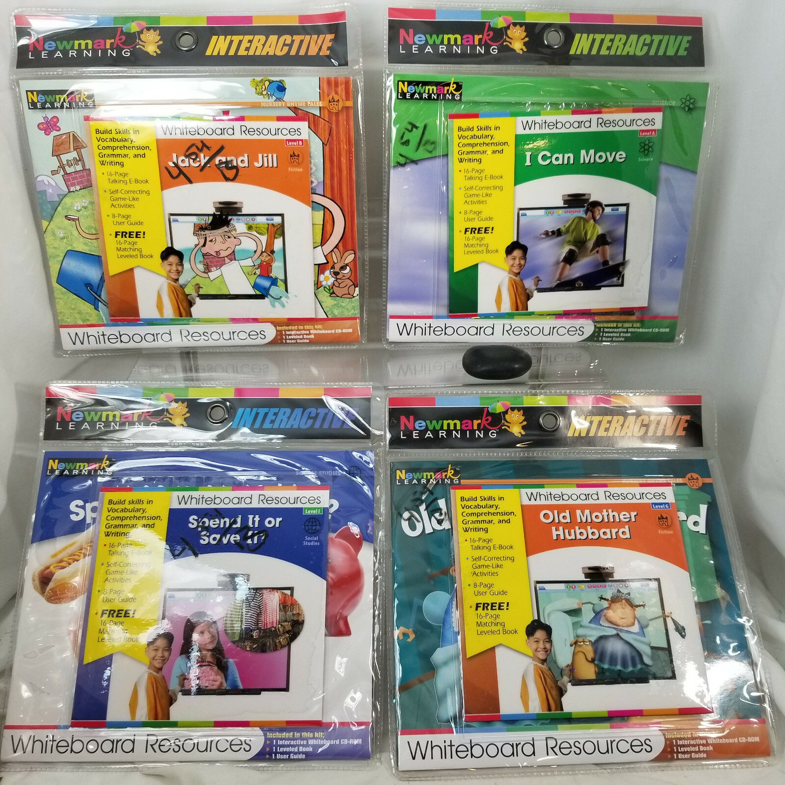 White Board Resources 4 CD Rom Guided Reading pre K to 1st Lessons HOME SCHOOL