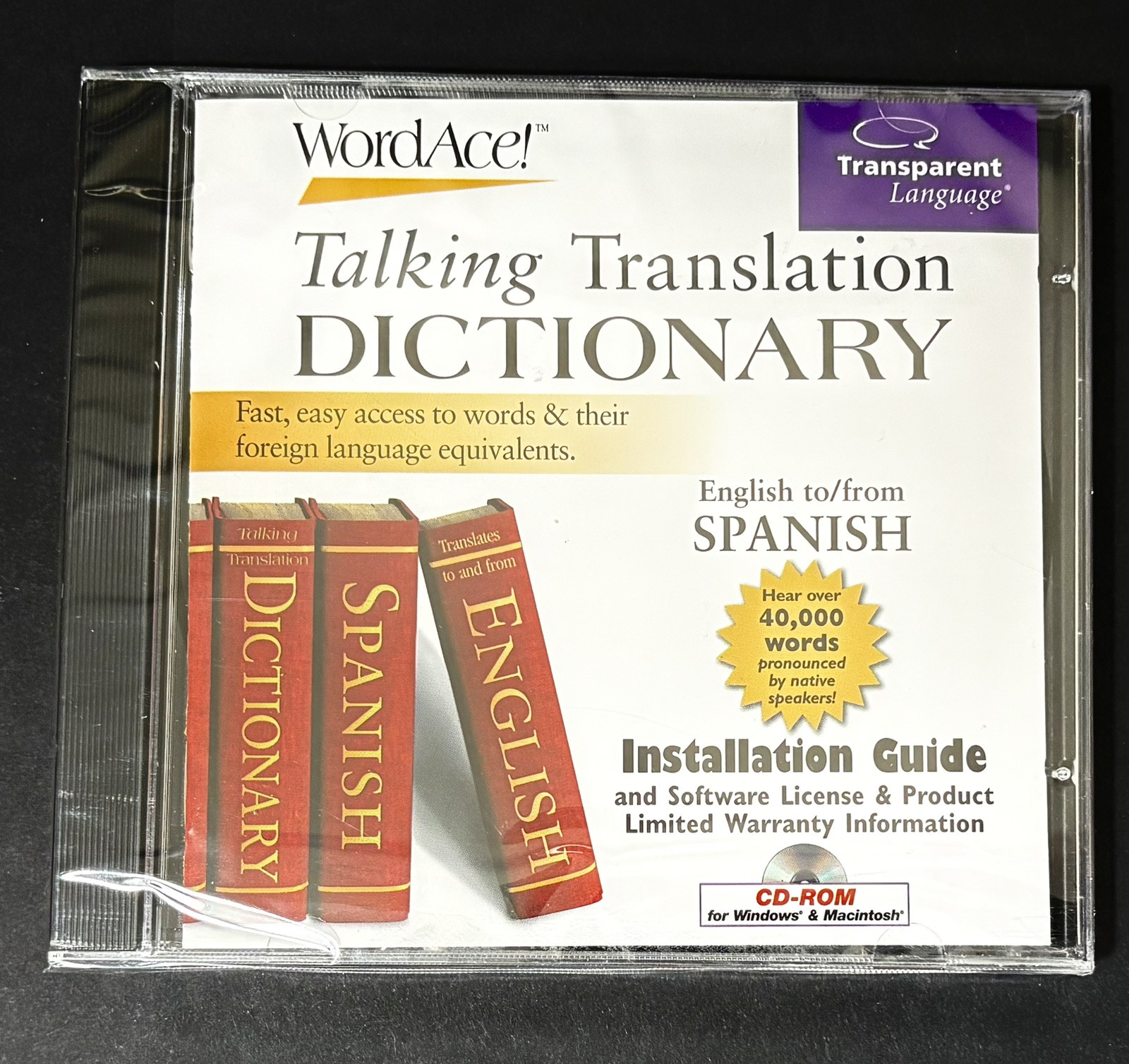 WordAce! Talking Translation Dictionary English to/from German CD-ROM
