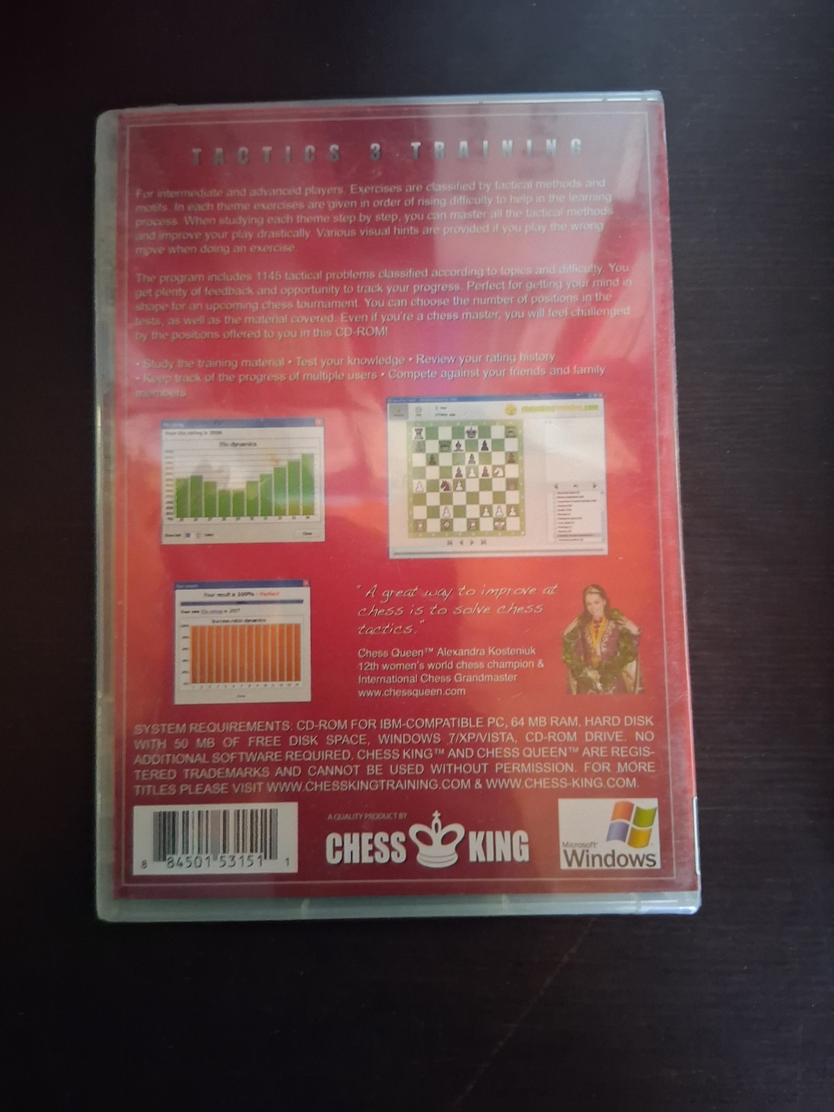 Chess Training Software 2 Pack: Chess Tactics Level 3 CD-ROM + Knut Neven French
