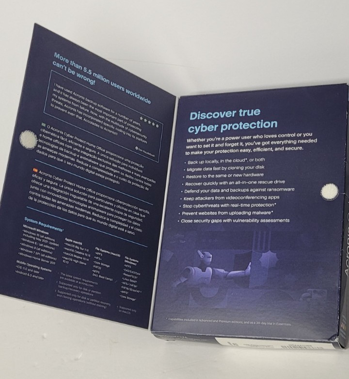 Acronis Cyber Protect Home Office 1 PC/MAC Advanced Version 1yr. 500GB Cloud