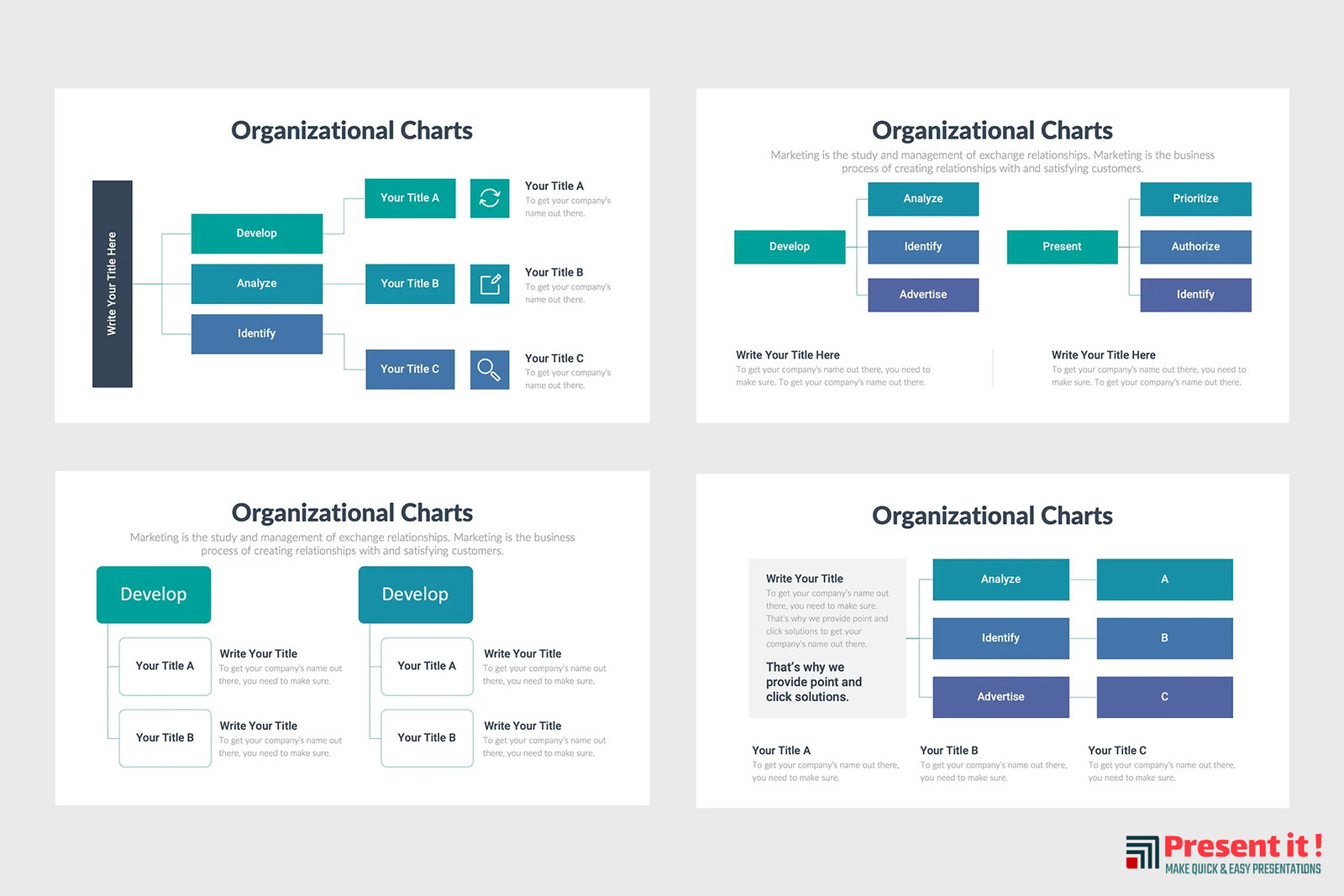 Organizational Charts Infographics Template