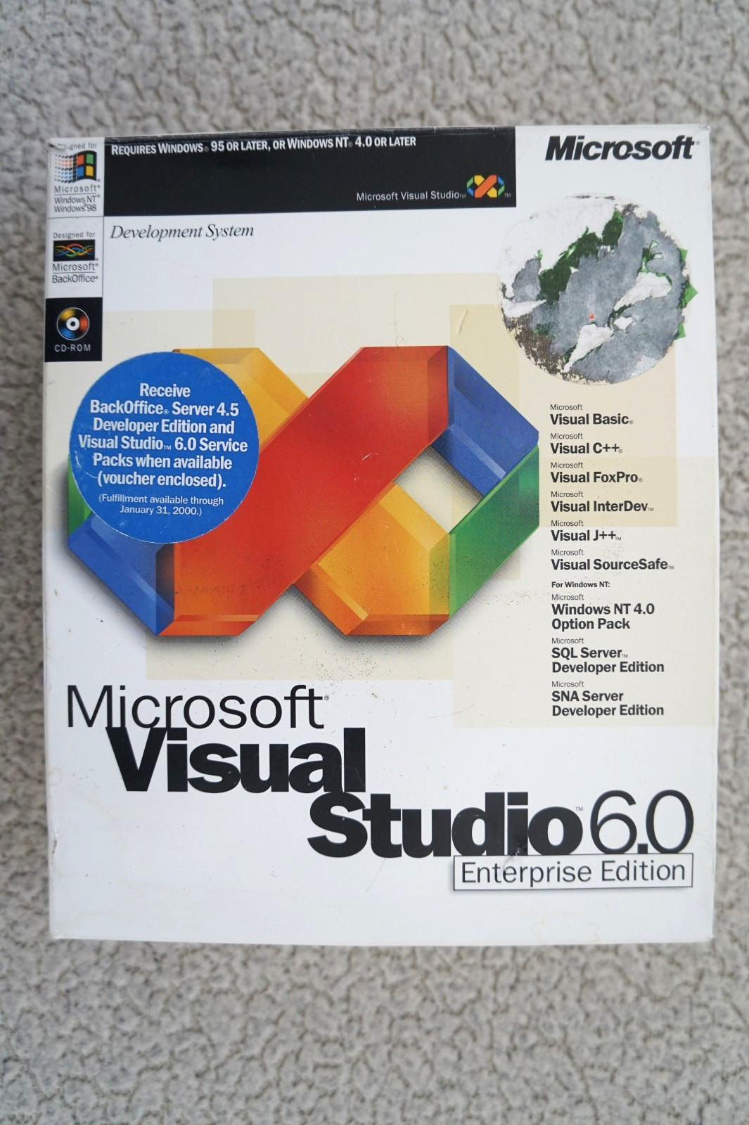 Microsoft Visual Studio Enterprise 6.0 6 Windows 95 ~ 11 Retail / 10 CD’s KEY #4