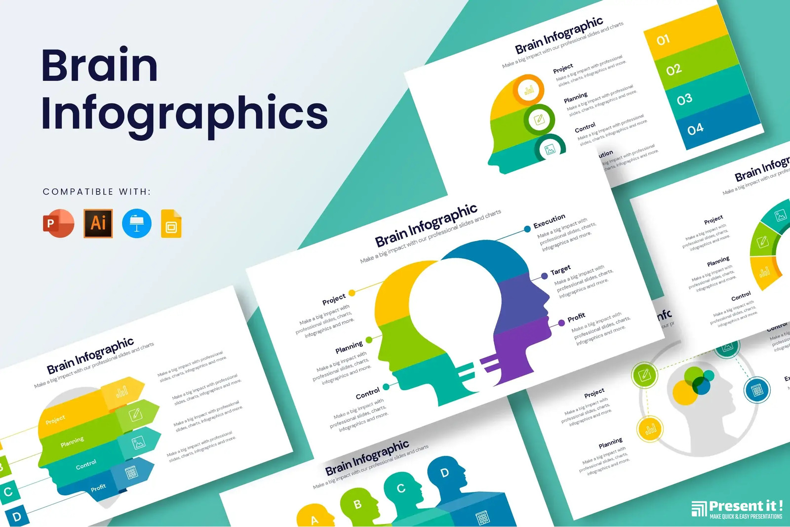 Brain Power Infographic Template
