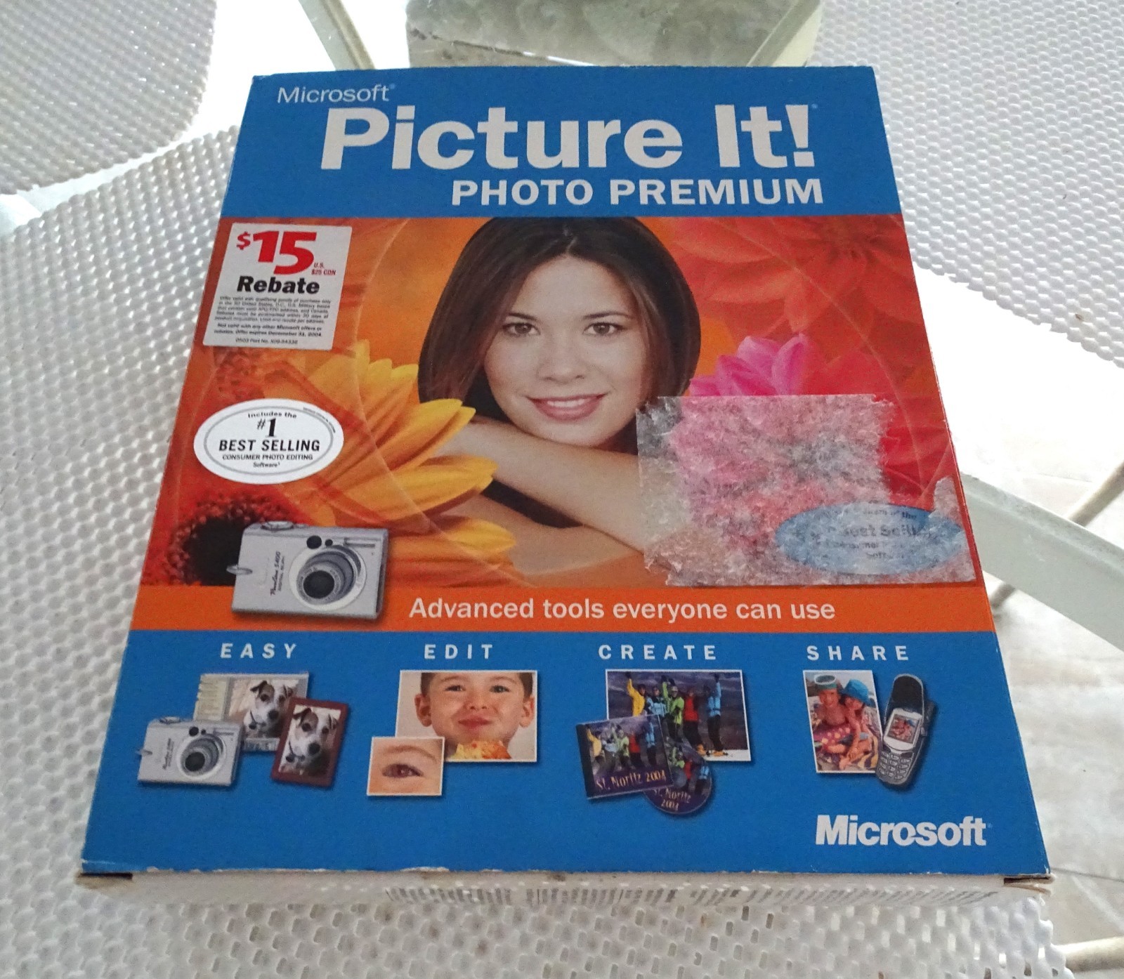 Microsoft Picture It! Photo Premium Version 9.0 For Windows w User’s Guide & CD