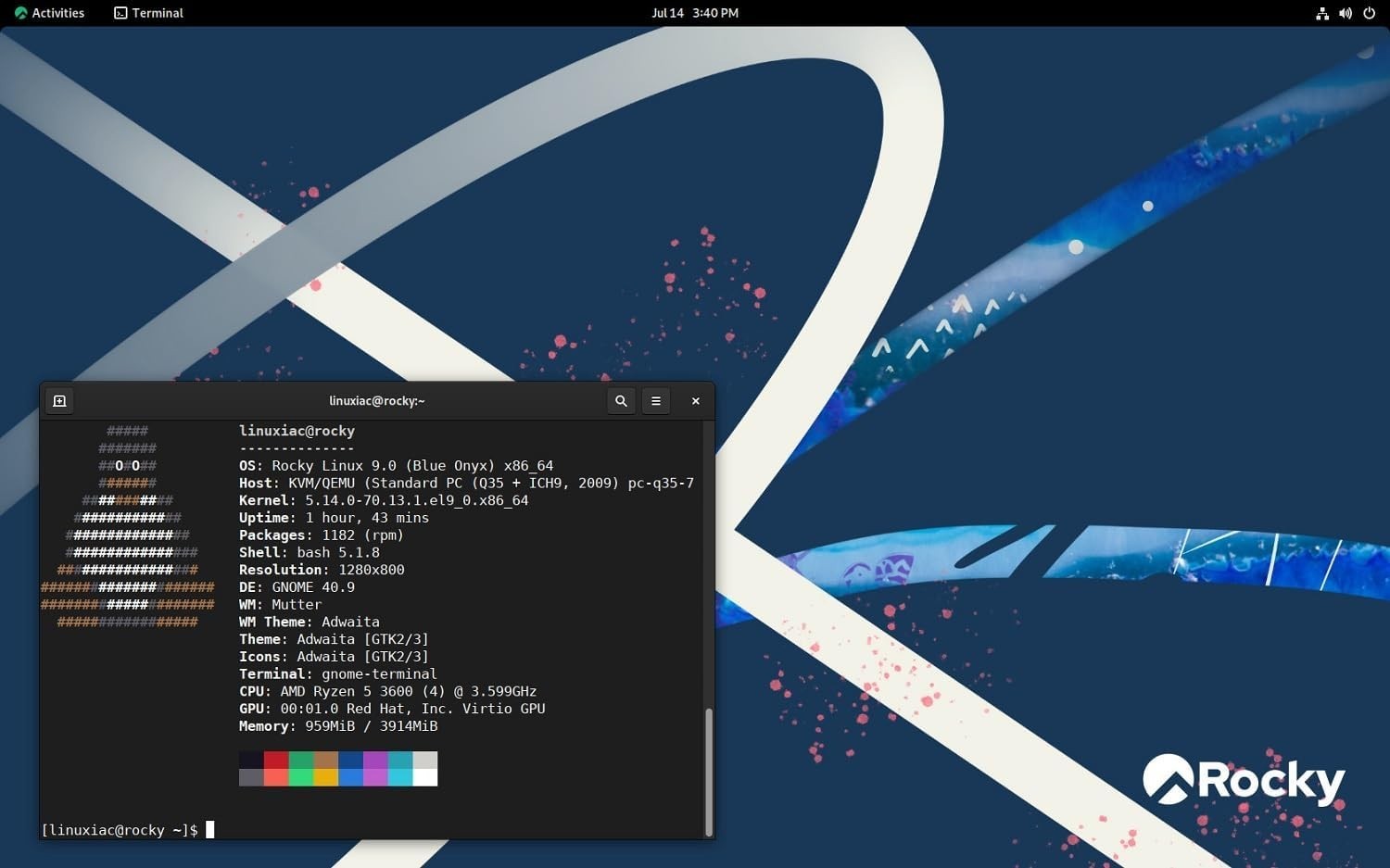 Latest New Release Rocky Linux OS Mate Edition Operating System for PC on DVD
