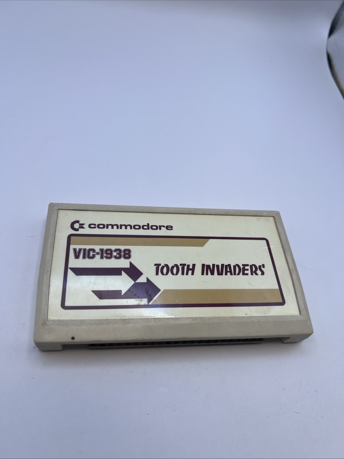 Vintage – Commodore Vic-1938 – Tooth Invaders Cartridge Only