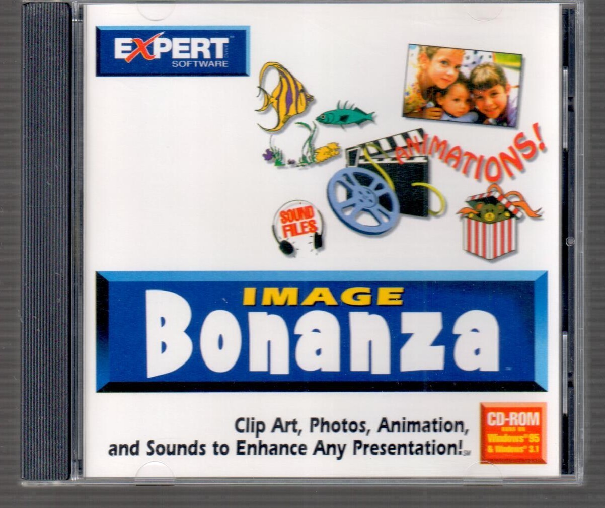 Expert Software Image Bonanza CD-ROM Clip Art Photos Animation Sounds to Enhance