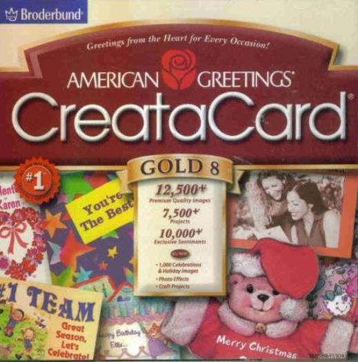 CreataCard 8 Gold PC CD create custom greeting cards crafts projects images tool