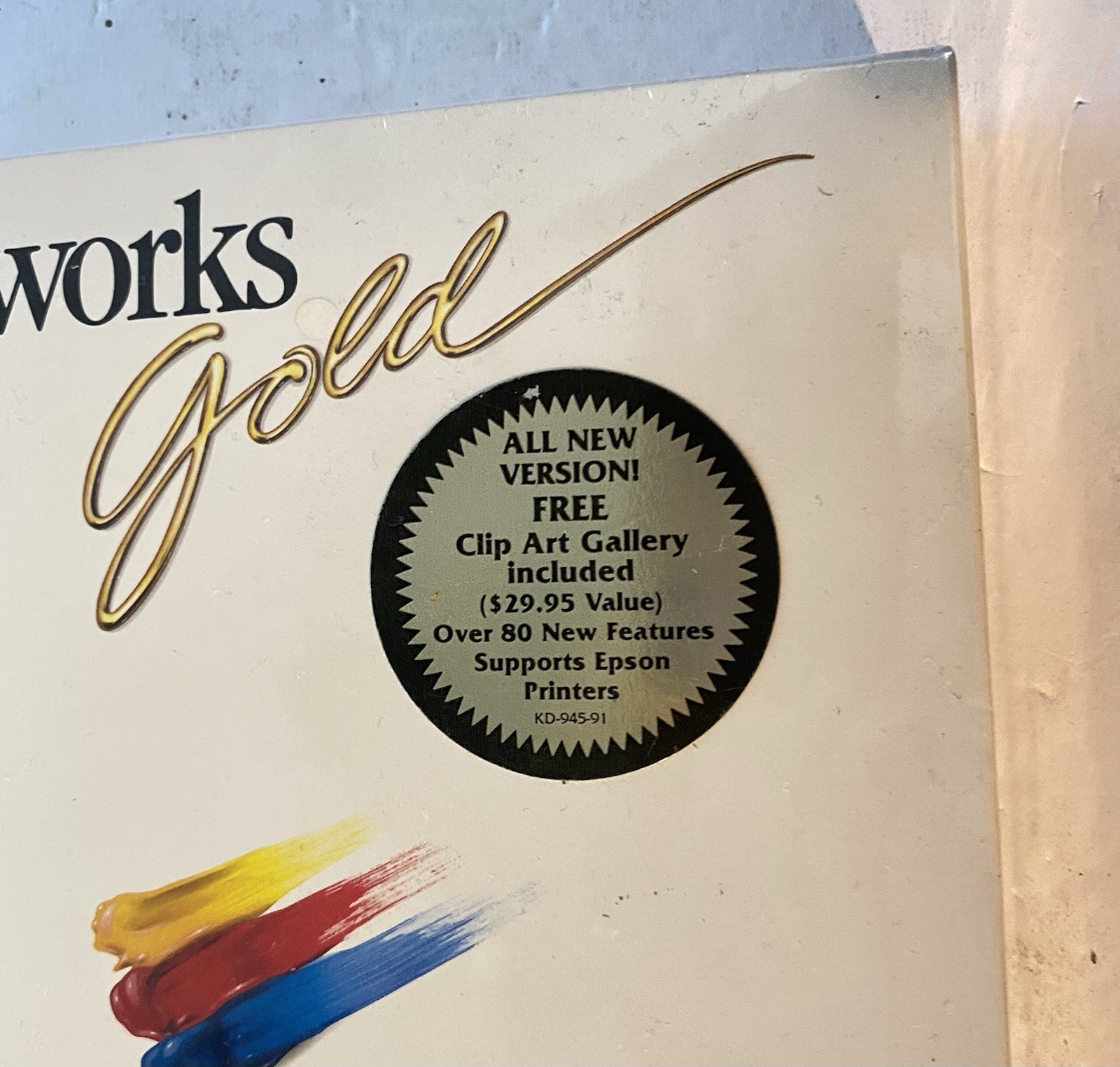 Vintage PAINTWORKS GOLD FACTORY SEALED Apple IIgs 2.5” 1mb 1988 Activision