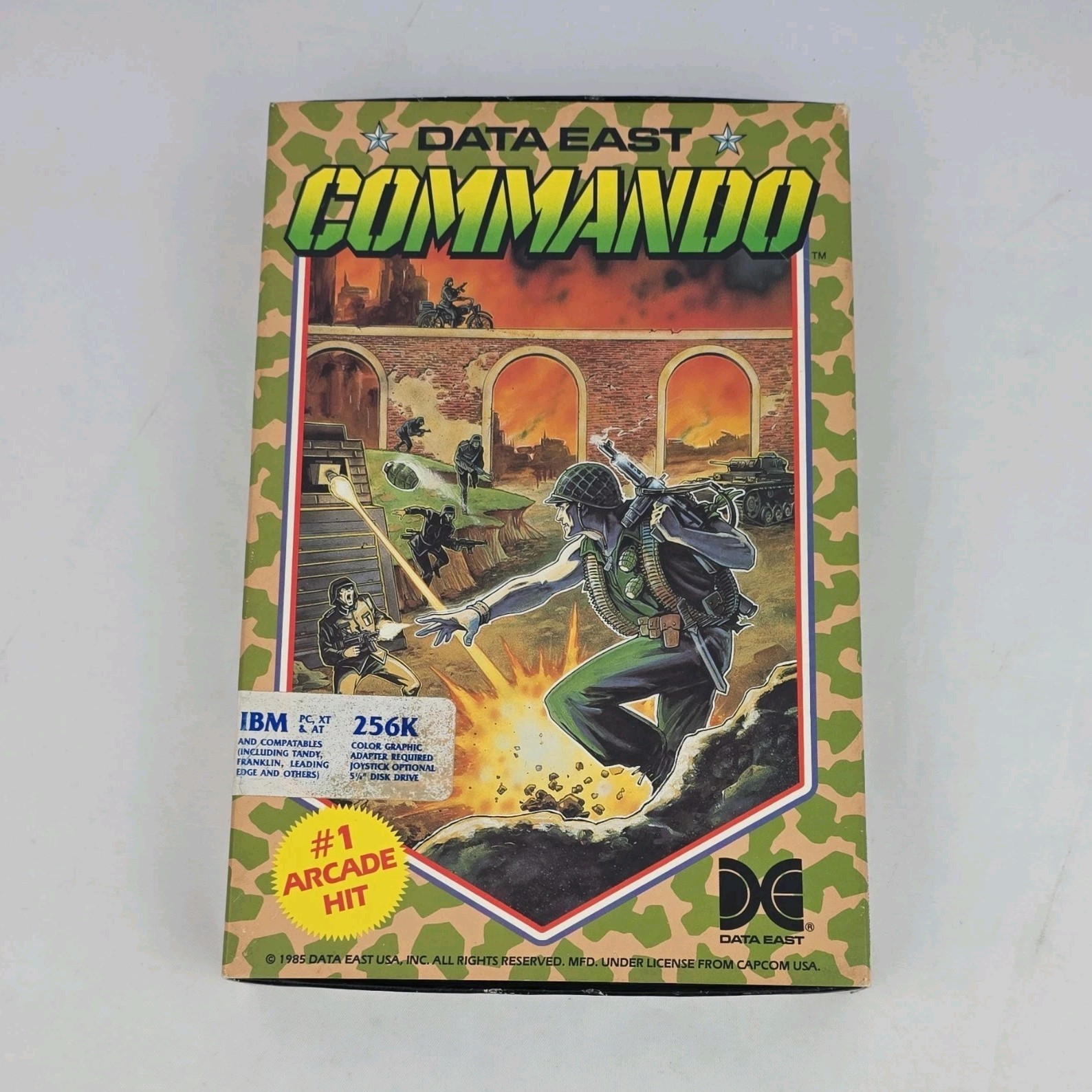 Data East Commando 5.25″ Floppy Disc Arcade Game for Apple IIe IIc IBM PC