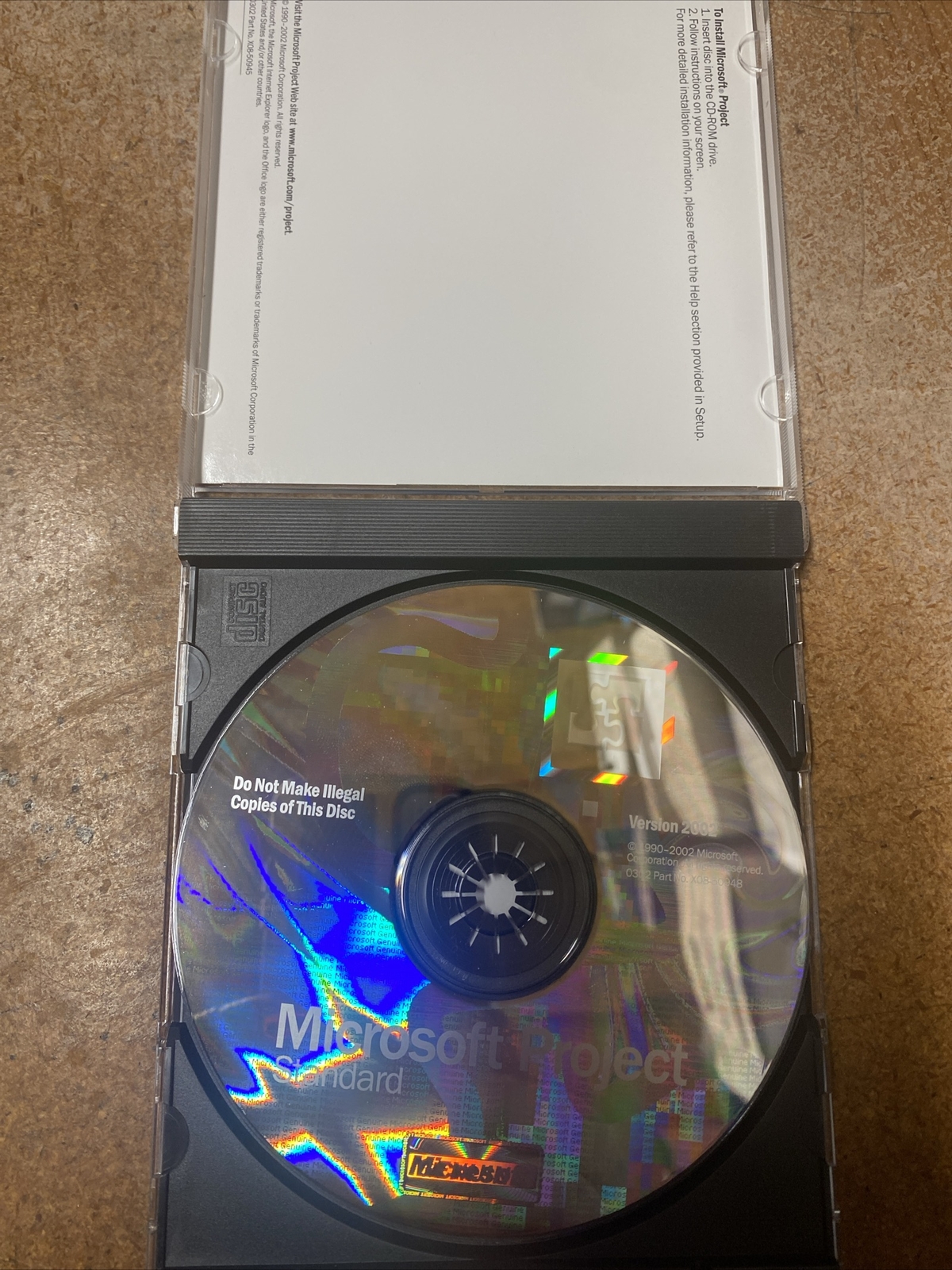 Microsoft Project Standard 2002 Full Retail Complete